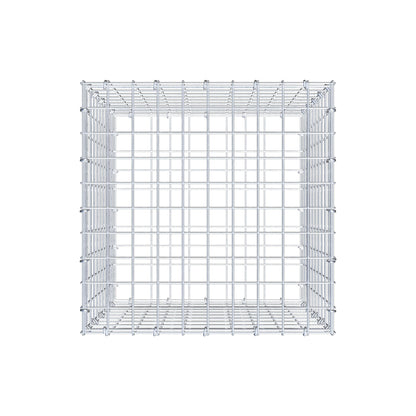 Gabion 50 cm x 50 cm x 50 cm (L x H x P), mailles 5 cm x 5 cm, anneau en C