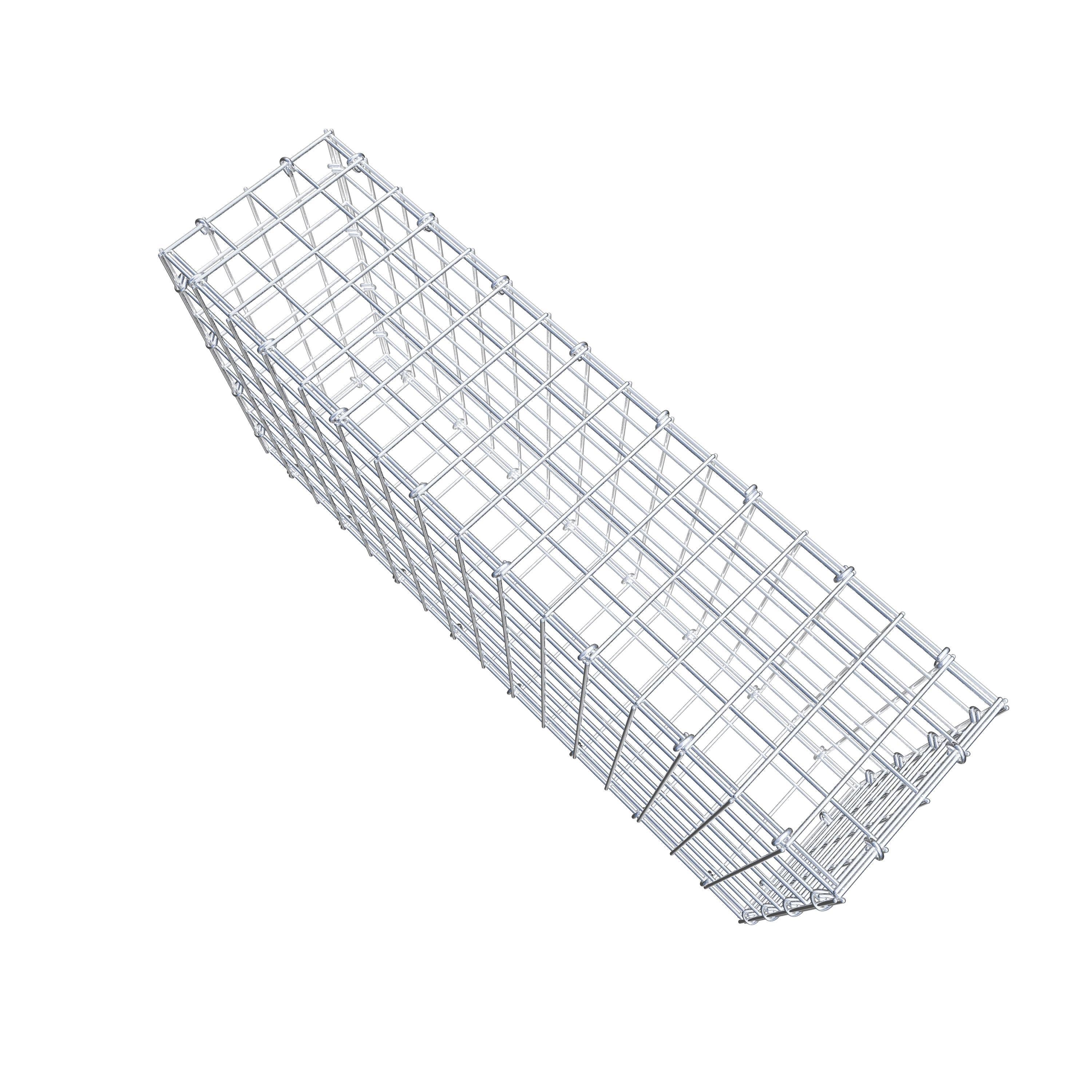 Gabion 80 cm x 40 cm x 20 cm (L x H x D), maskestørrelse 5 cm x 5 cm, C-ring