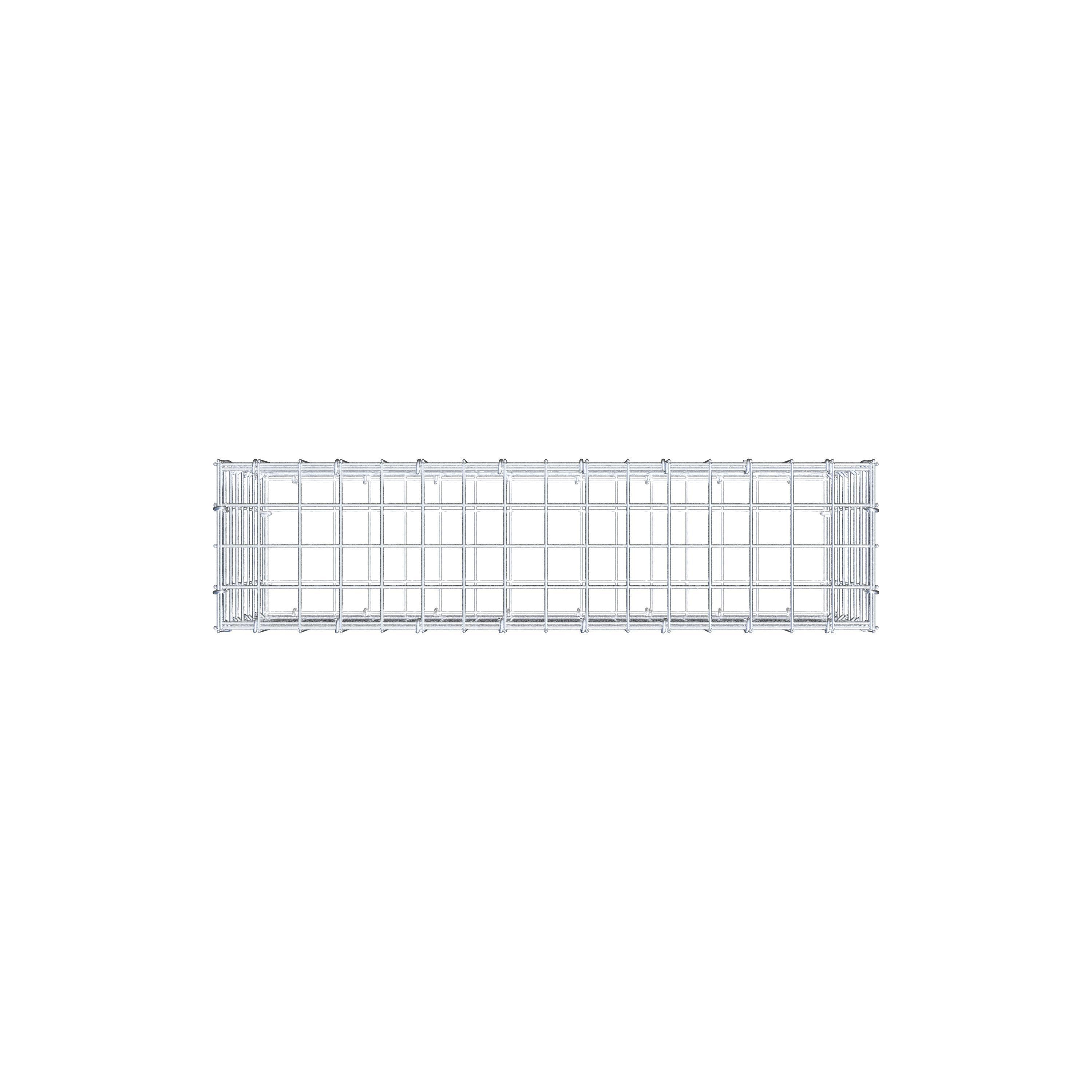 Gabion 80 cm x 40 cm x 20 cm (L x H x D), mesh size 5 cm x 5 cm, C-ring