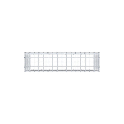 Gabion 80 cm x 40 cm x 20 cm (L x H x D), maskstorlek 5 cm x 5 cm, C-ring