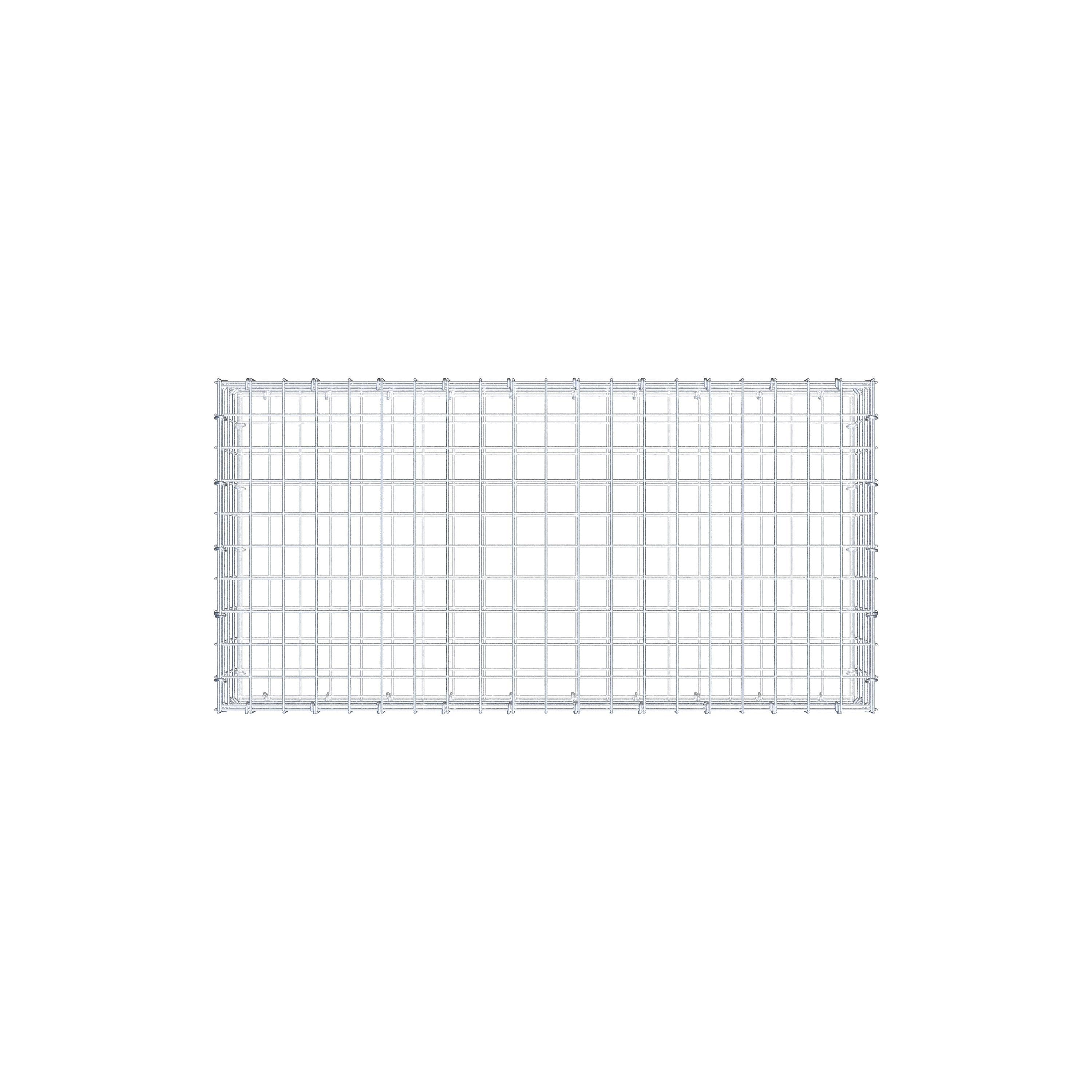 Gabion 100 cm x 20 cm x 50 cm (L x H x D), mesh size 5 cm x 5 cm, C-ring