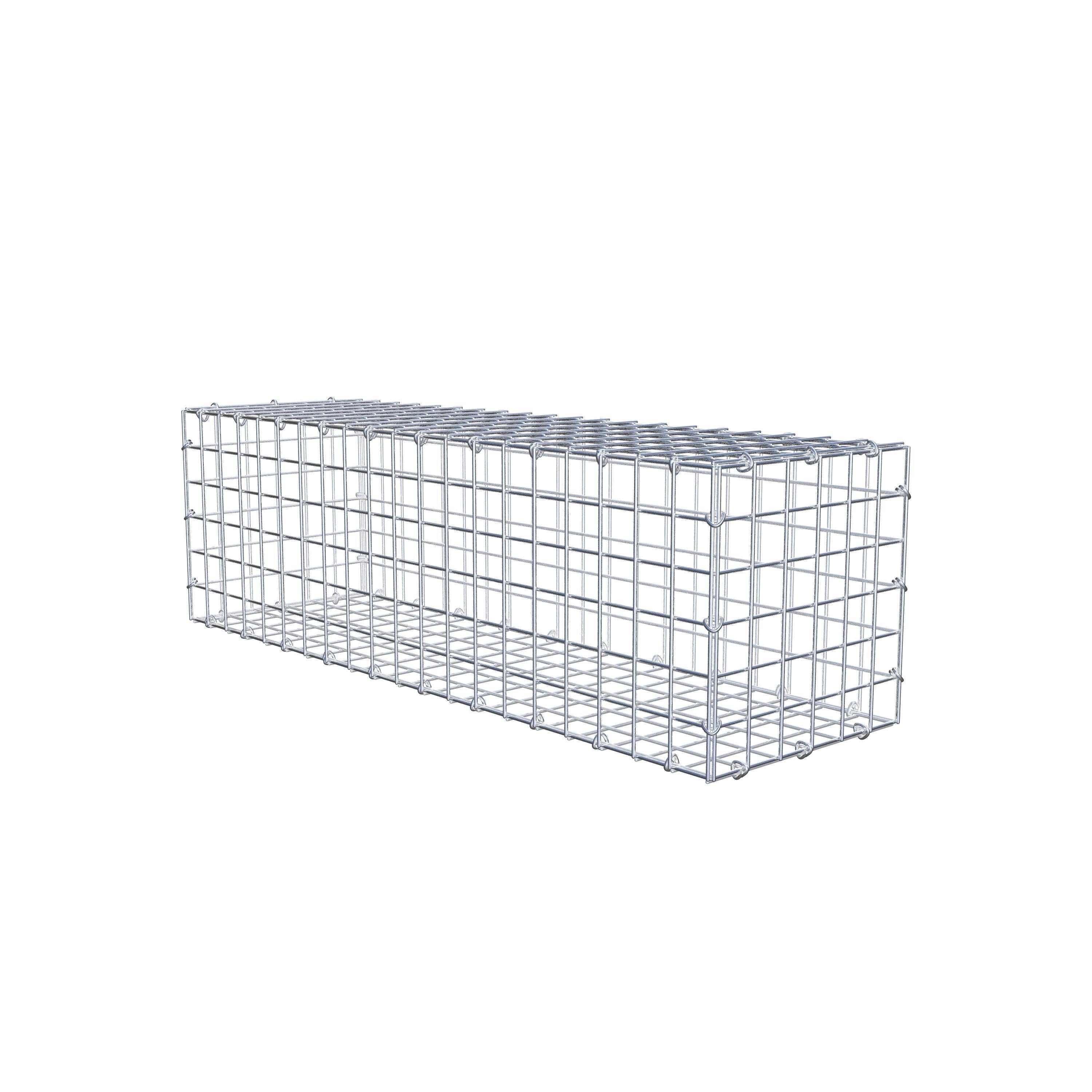 Gabion 100 cm x 30 cm x 30 cm (L x H x D), mesh size 5 cm x 5 cm, C-ring