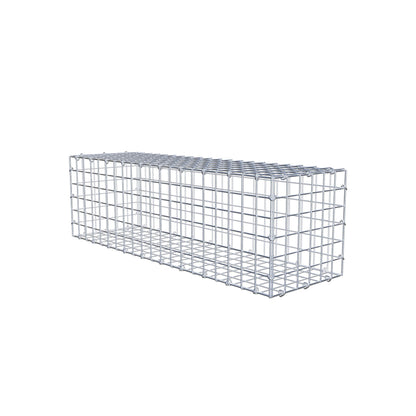 Gabion 100 cm x 30 cm x 30 cm (L x H x P), mailles 5 cm x 5 cm, anneau en C