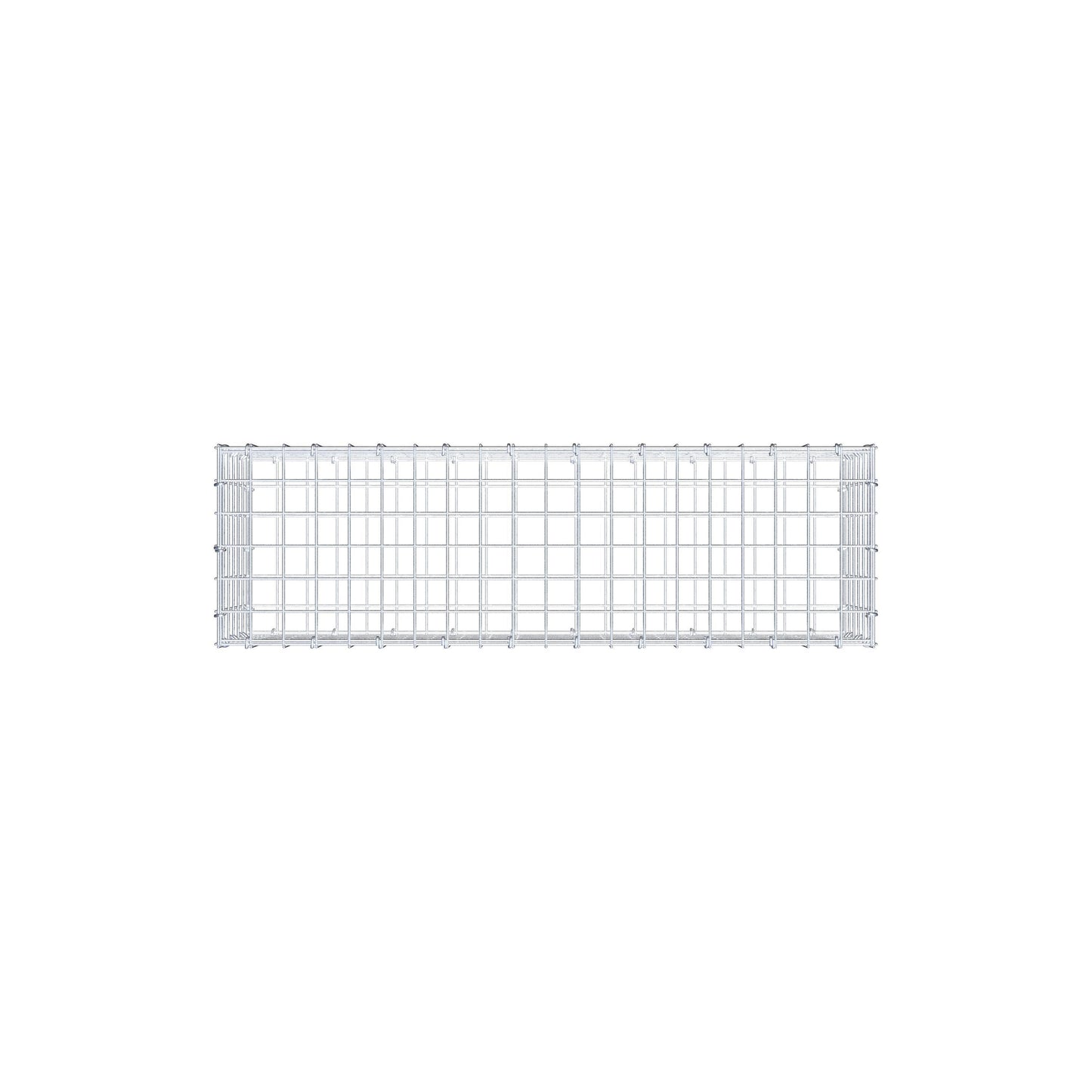 Gabion 100 cm x 30 cm x 30 cm (L x H x P), mailles 5 cm x 5 cm, anneau en C