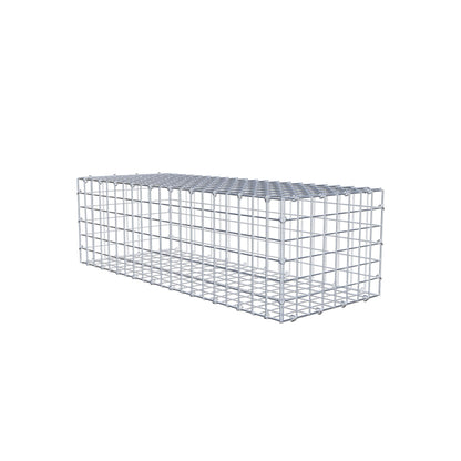 Gabion 100 cm x 30 cm x 40 cm (L x H x D), maskestørrelse 5 cm x 5 cm, C-ring