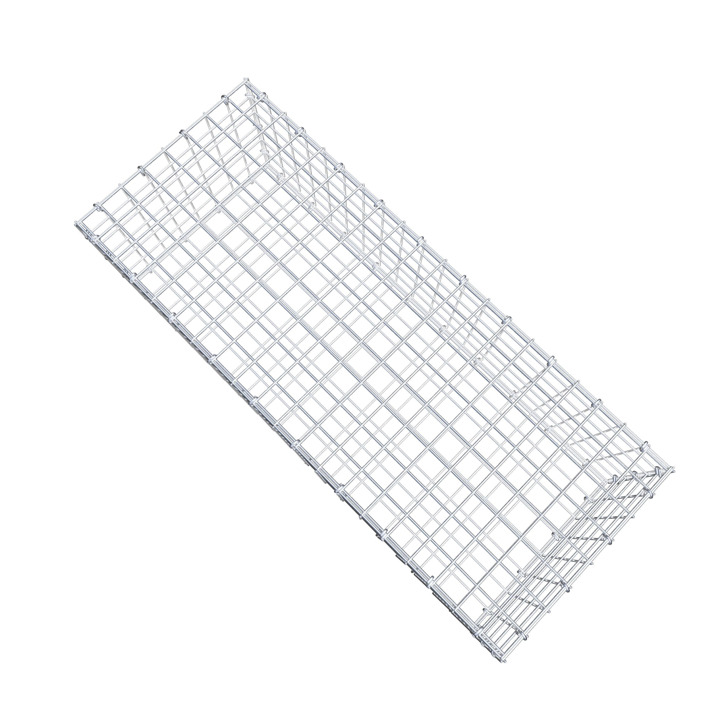 Gabion 100 cm x 30 cm x 40 cm (L x H x D), mesh size 5 cm x 5 cm, C-ring