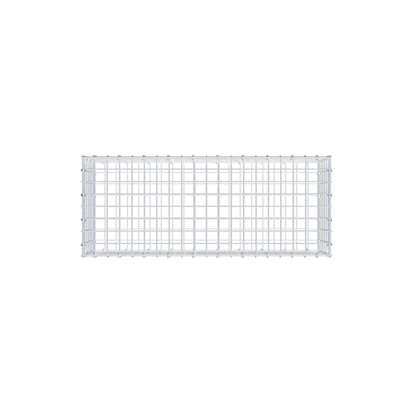 Gabion 100 cm x 30 cm x 40 cm (L x H x D), maskestørrelse 5 cm x 5 cm, C-ring