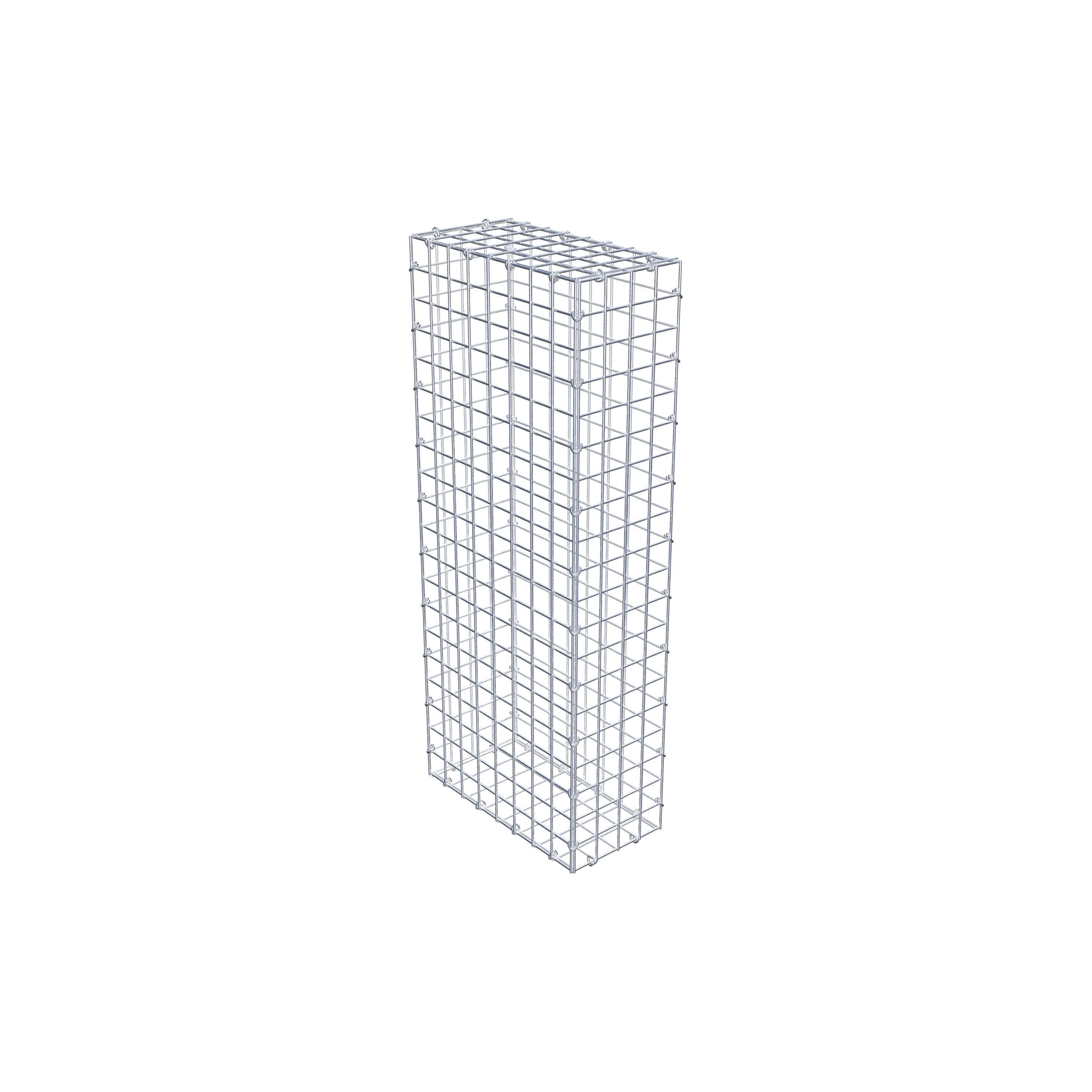 Gabion 100 cm x 40 cm x 20 cm (L x H x D), maskestørrelse 5 cm x 5 cm, C-ring