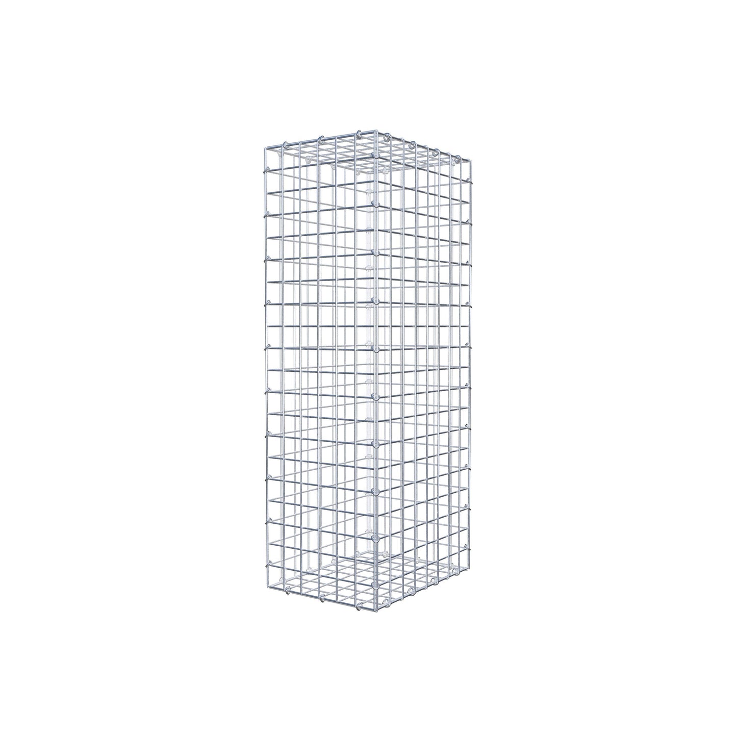Gabion 100 cm x 40 cm x 30 cm (L x H x D), maskestørrelse 5 cm x 5 cm, C-ring
