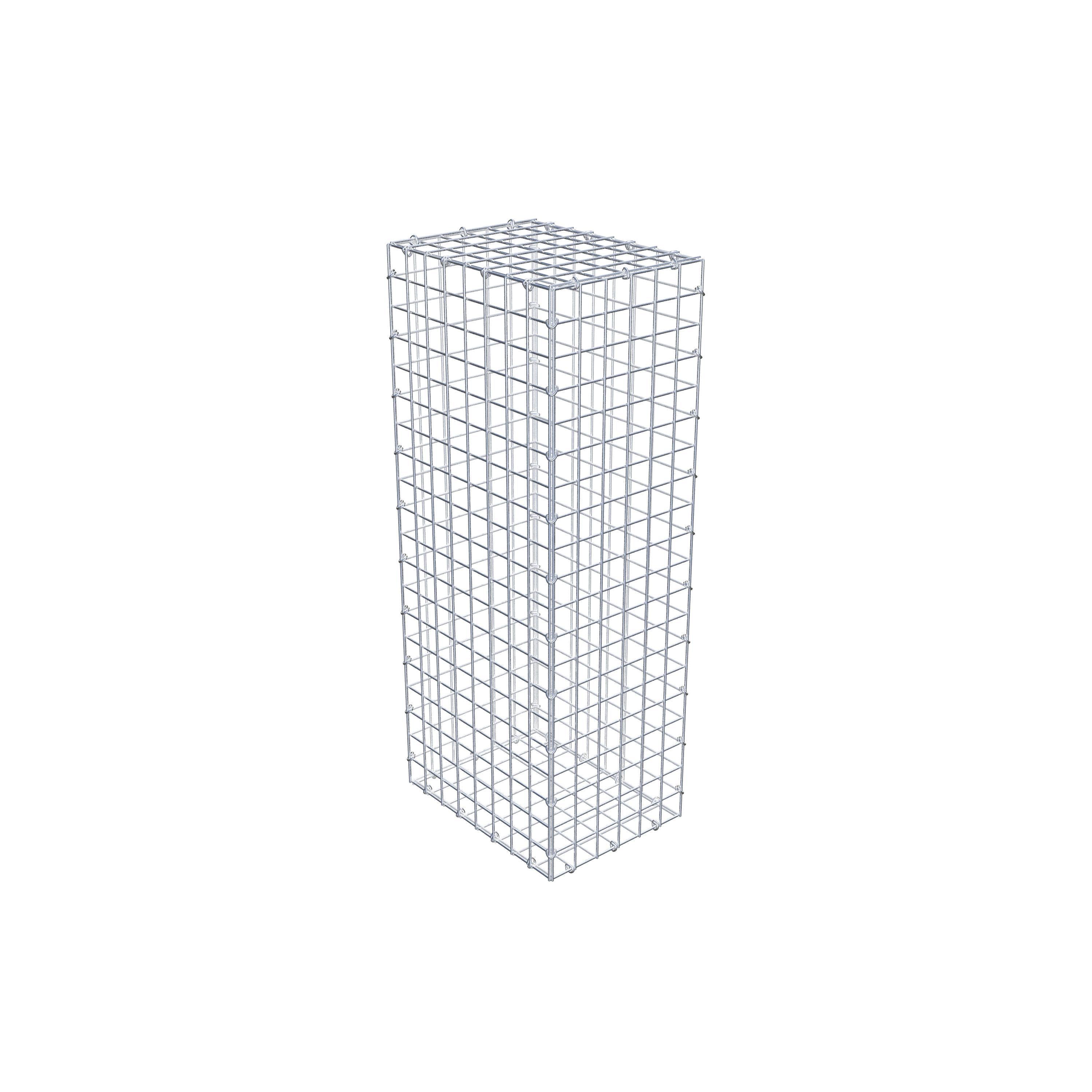 Gabion 100 cm x 40 cm x 30 cm (L x H x D), mesh size 5 cm x 5 cm, C-ring