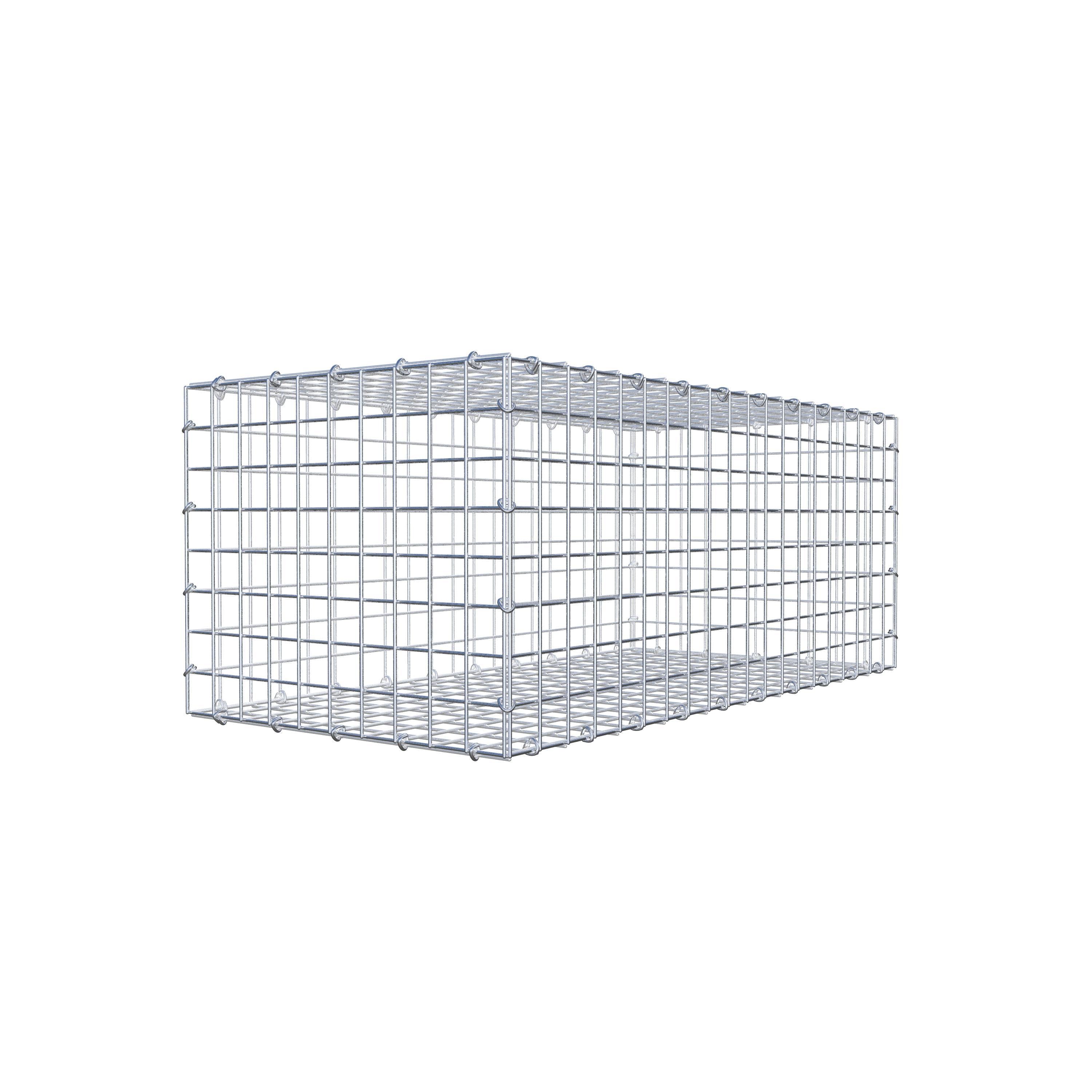 Gabion 100 cm x 40 cm x 50 cm (L x H x D), mesh size 5 cm x 5 cm, C-ring