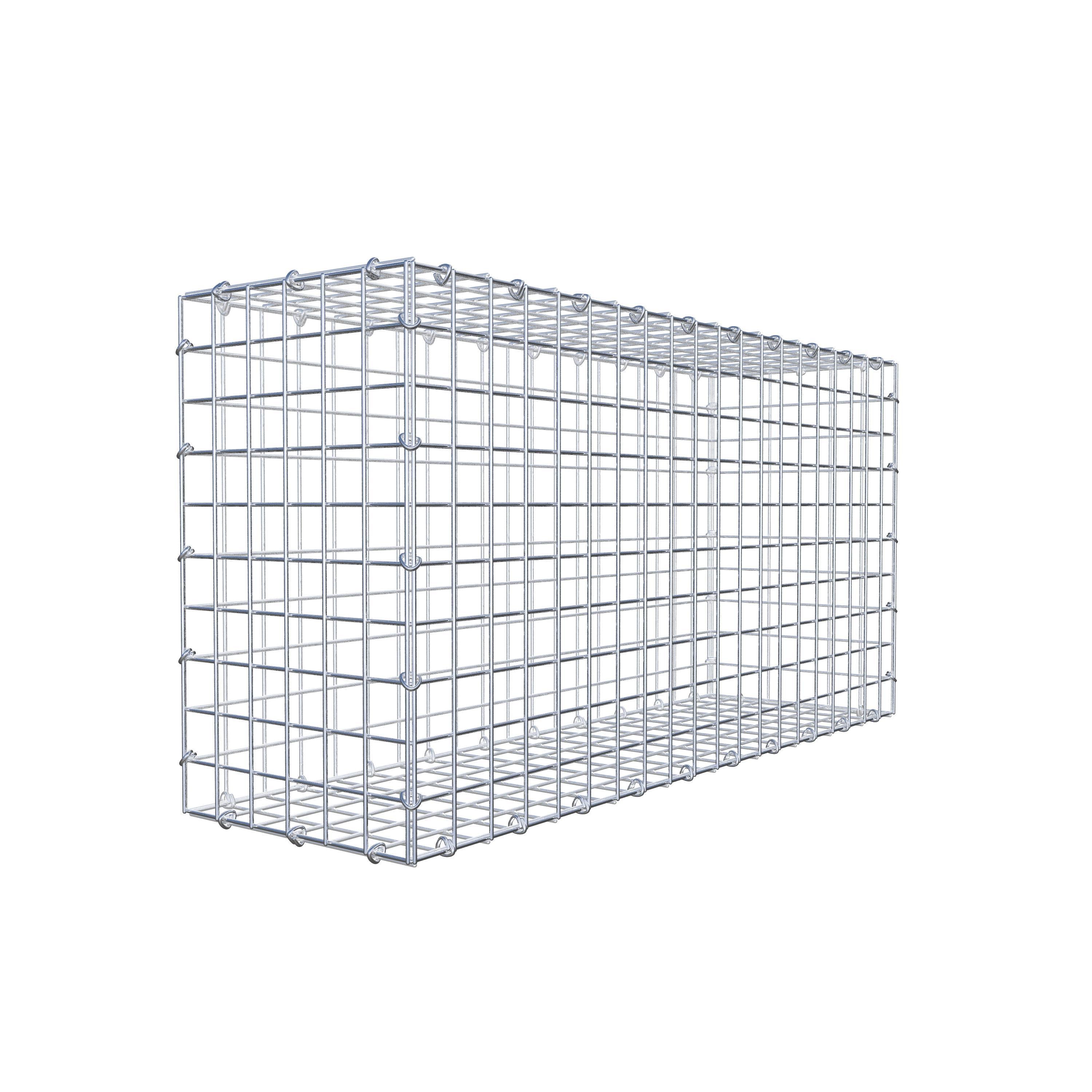 Gabion 100 cm x 50 cm x 30 cm (L x H x D), maskestørrelse 5 cm x 5 cm, C-ring