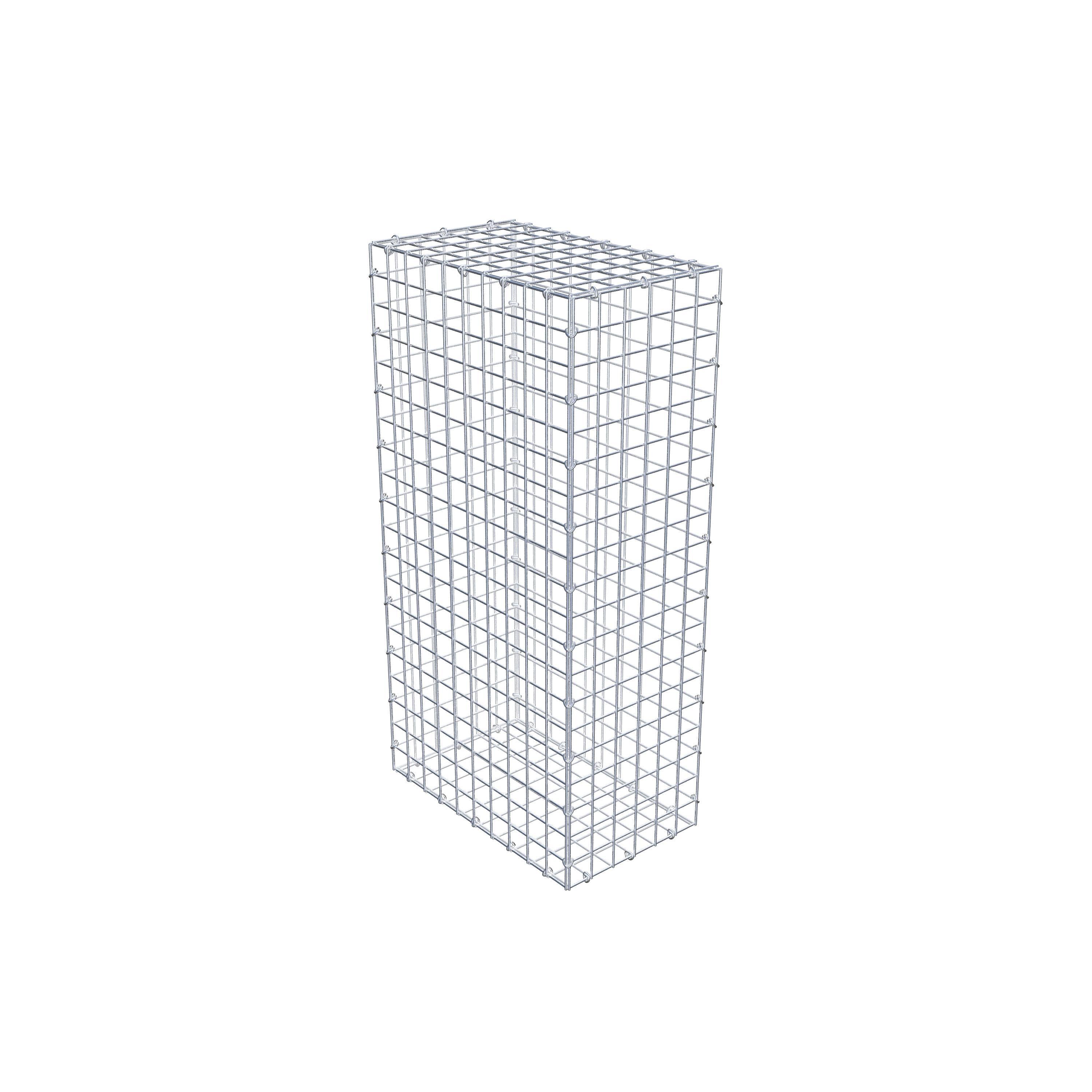 Gabion 100 cm x 50 cm x 30 cm (L x H x D), maskestørrelse 5 cm x 5 cm, C-ring