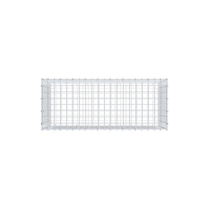 Gabione 100 cm x 50 cm x 40 cm (L x H x T), Maschenweite 5 cm x 5 cm, C-Ring