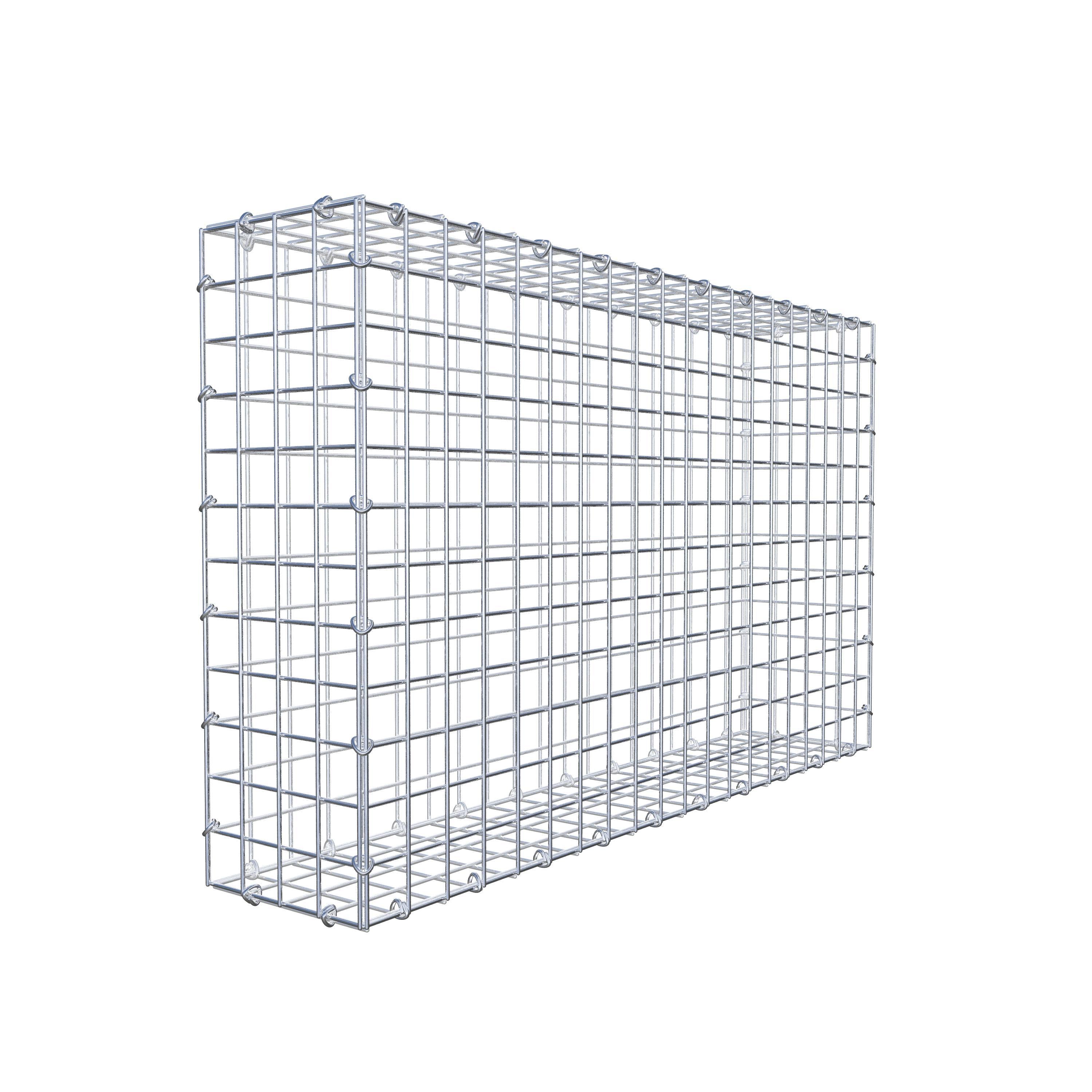 Gabion 100 cm x 60 cm x 20 cm (L x H x D), maskestørrelse 5 cm x 5 cm, C-ring