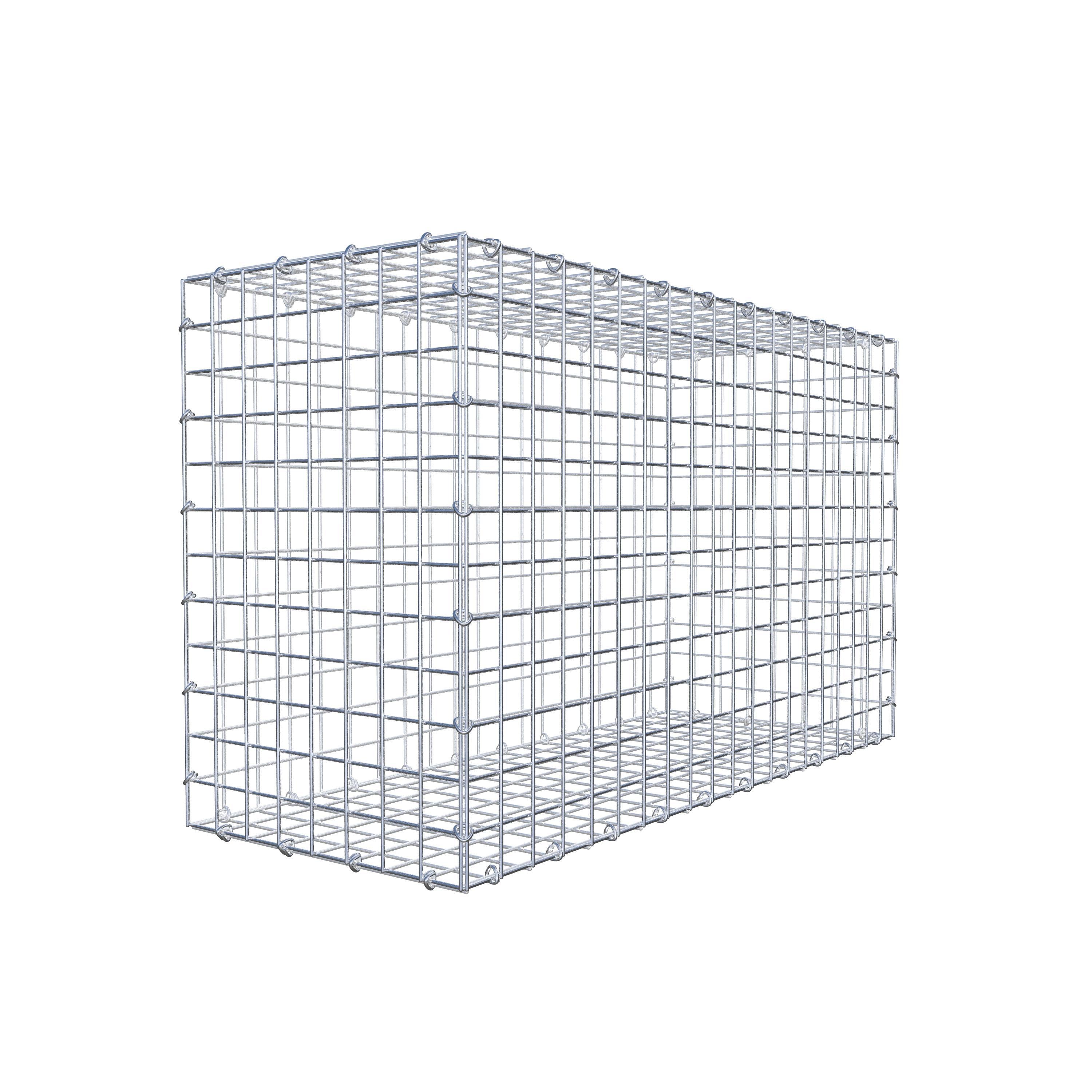 Gabion 100 cm x 60 cm x 40 cm (L x H x D), mesh size 5 cm x 5 cm, C-ring