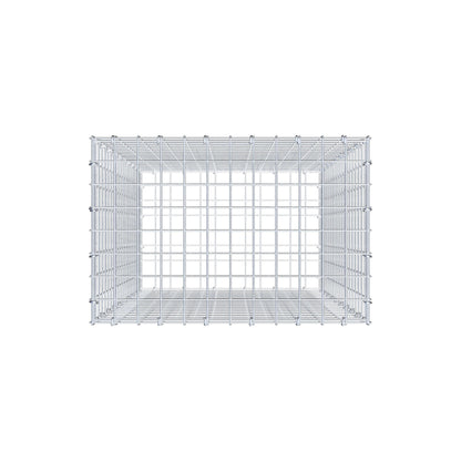 Gabion 100 cm x 60 cm x 40 cm (L x H x P), mailles 5 cm x 5 cm, anneau en C