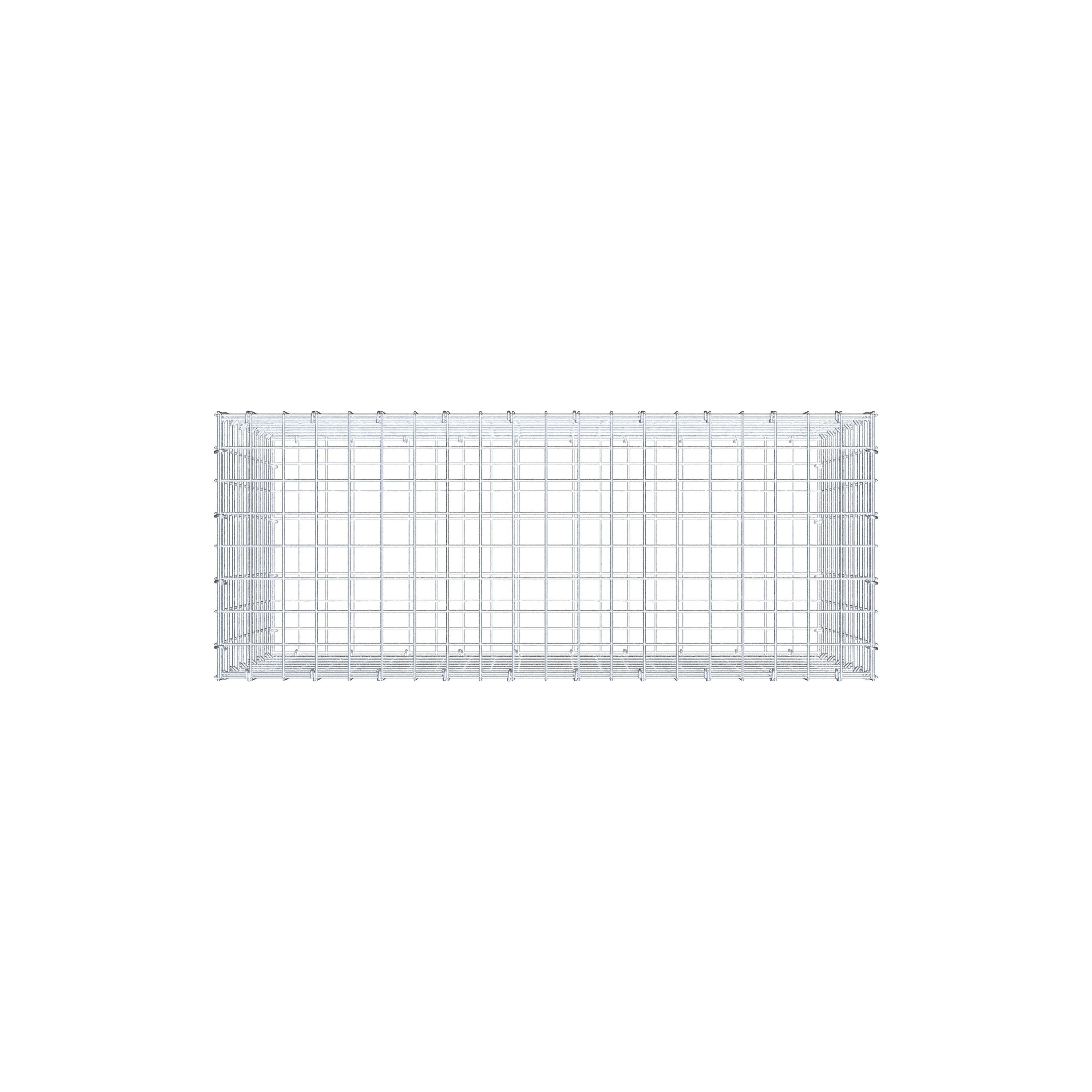 Gabion 100 cm x 60 cm x 40 cm (L x H x D), mesh size 5 cm x 5 cm, C-ring