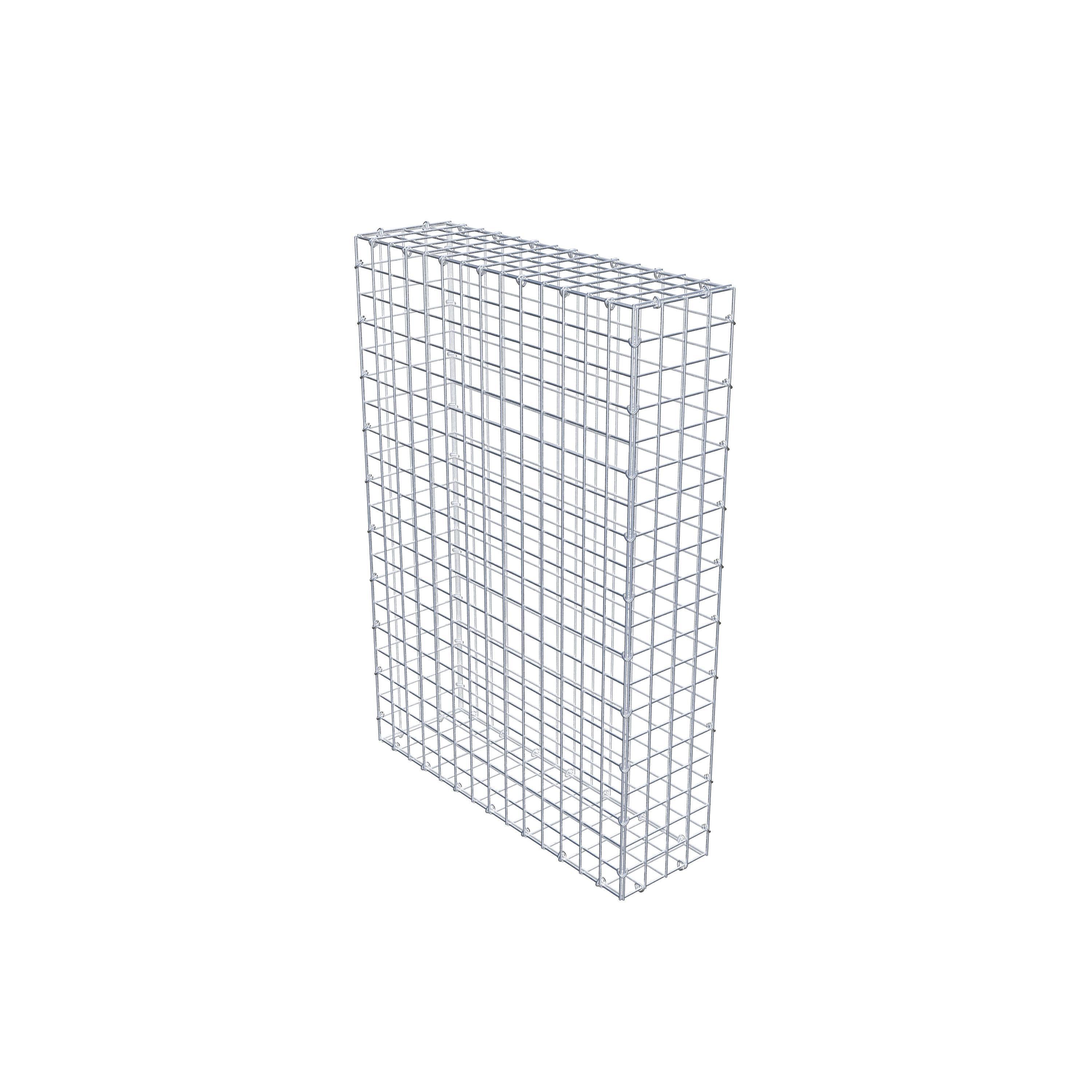 Gabion 100 cm x 70 cm x 20 cm (L x H x D), mesh size 5 cm x 5 cm, C-ring