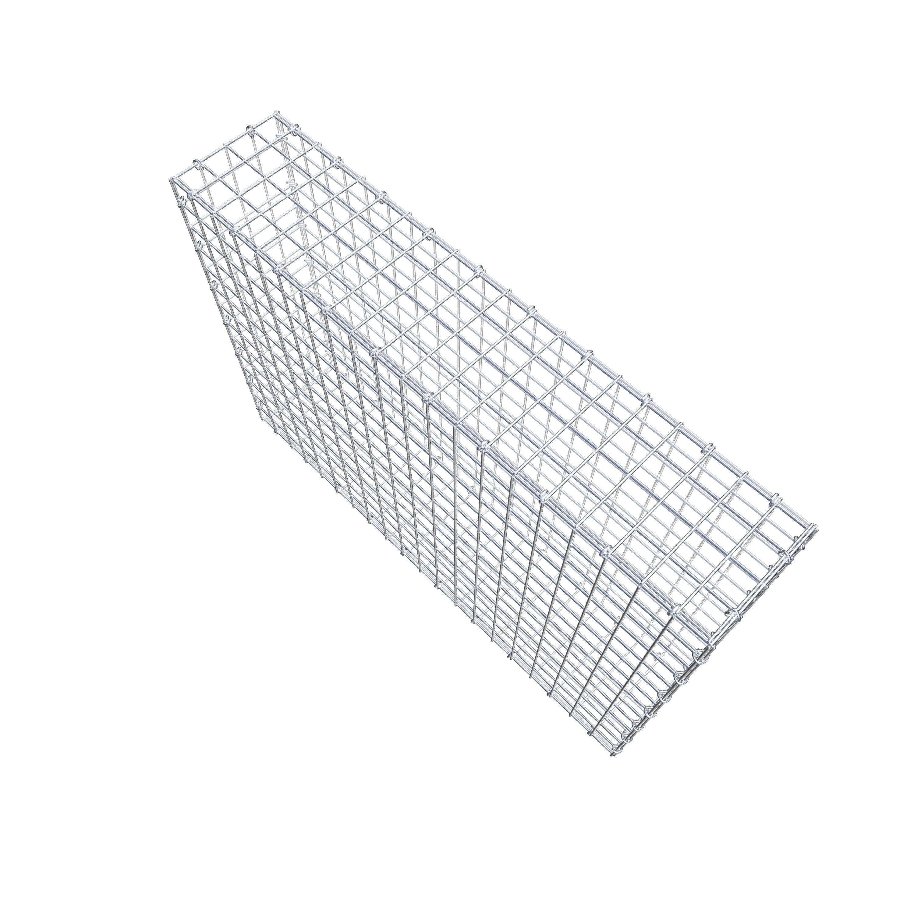 Gabion 100 cm x 70 cm x 20 cm (L x H x D), mesh size 5 cm x 5 cm, C-ring