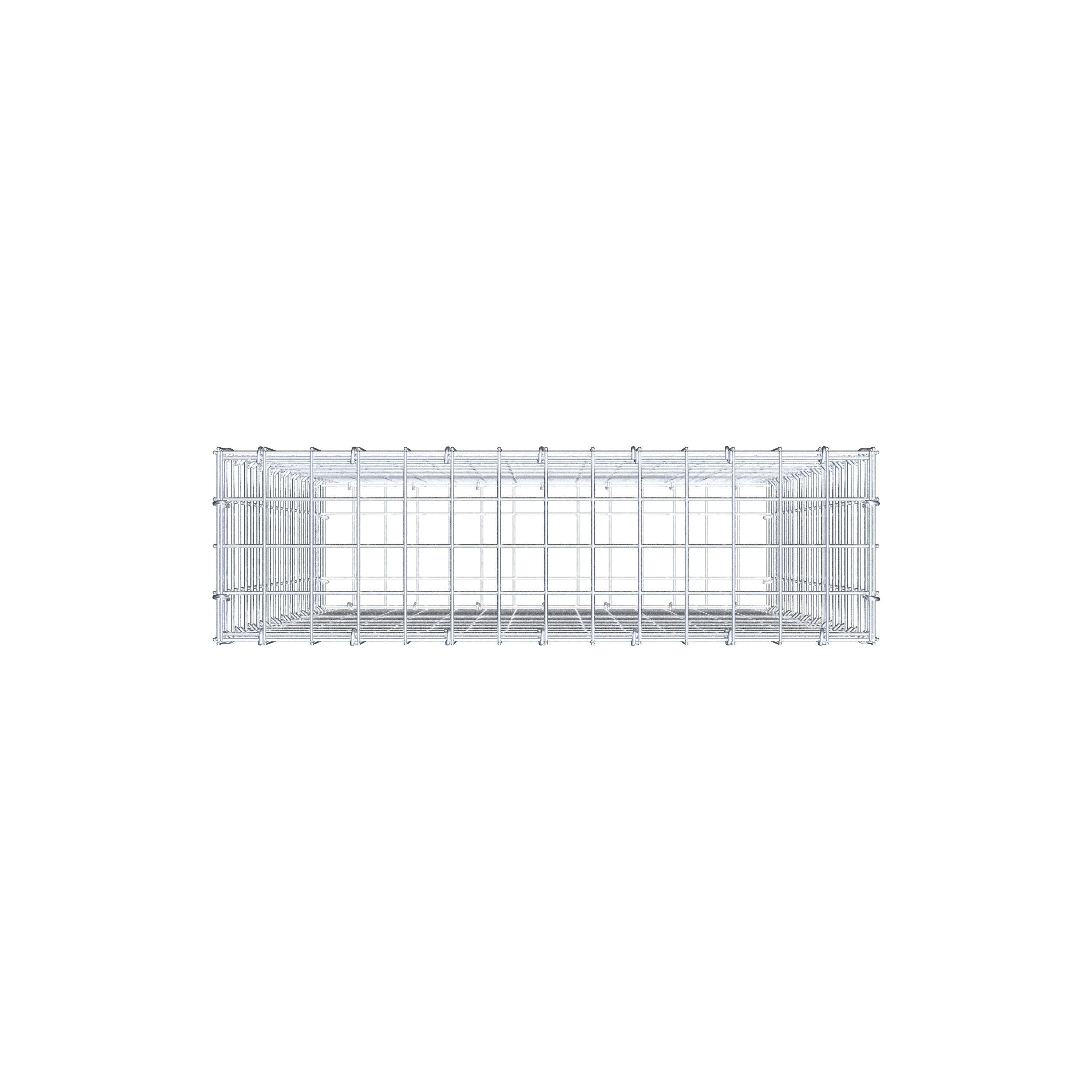 Gabion 100 cm x 70 cm x 20 cm (L x H x D), mesh size 5 cm x 5 cm, C-ring