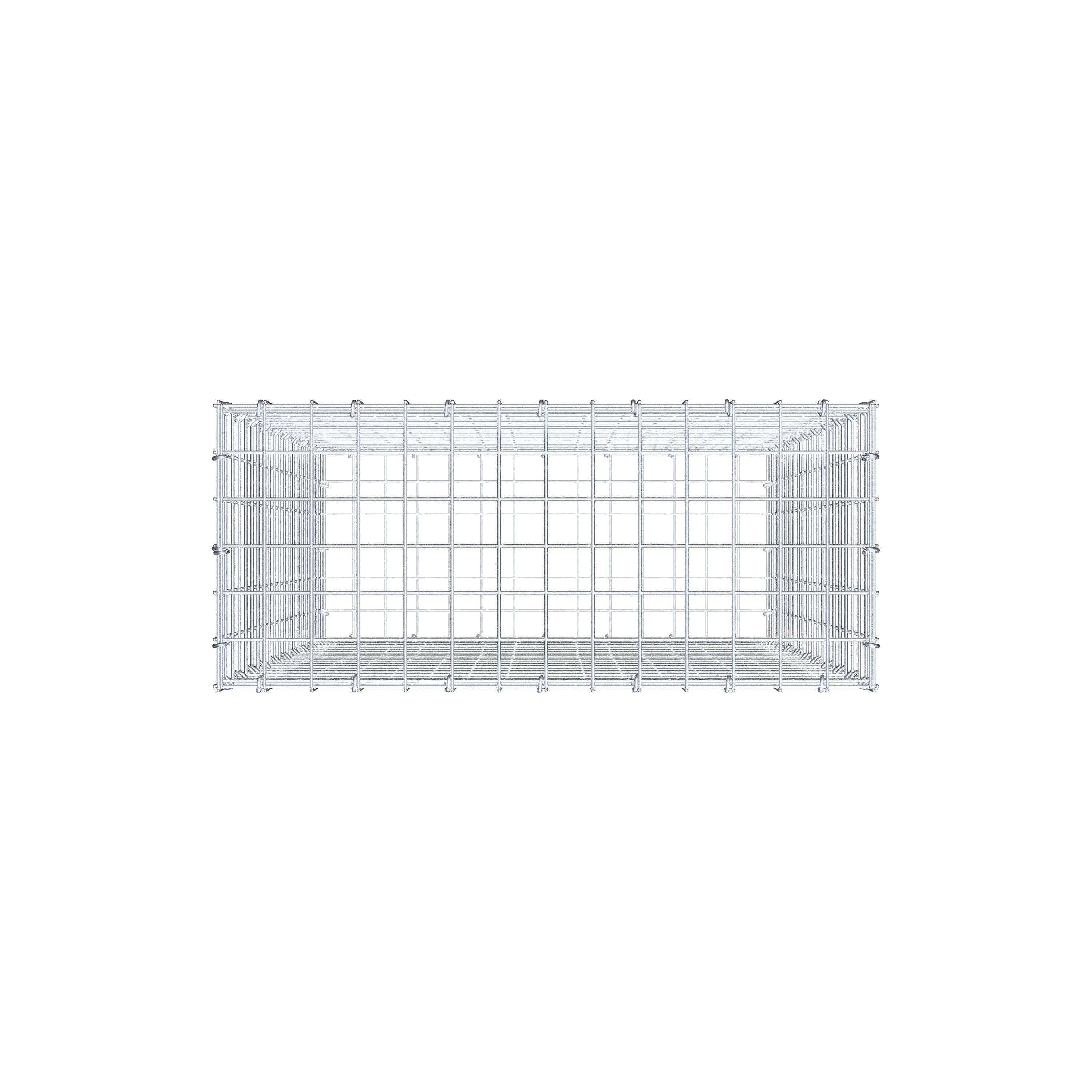 Gabion 100 cm x 70 cm x 30 cm (L x H x D), mesh size 5 cm x 5 cm, C-ring