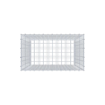 Gabion 100 cm x 70 cm x 40 cm (L x H x D), mesh size 5 cm x 5 cm, C-ring