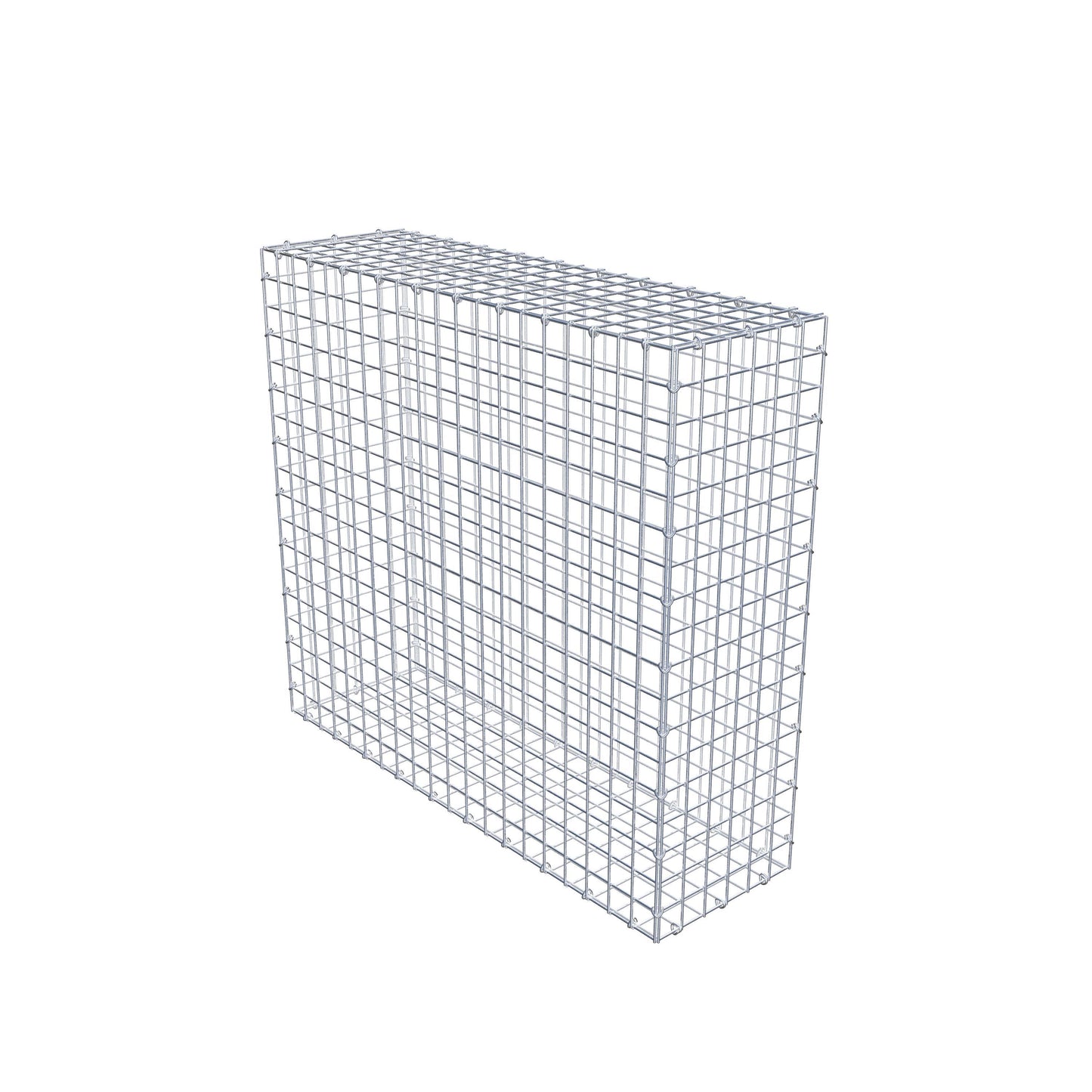 Gabion 100 cm x 90 cm x 30 cm (L x H x D), mesh size 5 cm x 5 cm, C-ring