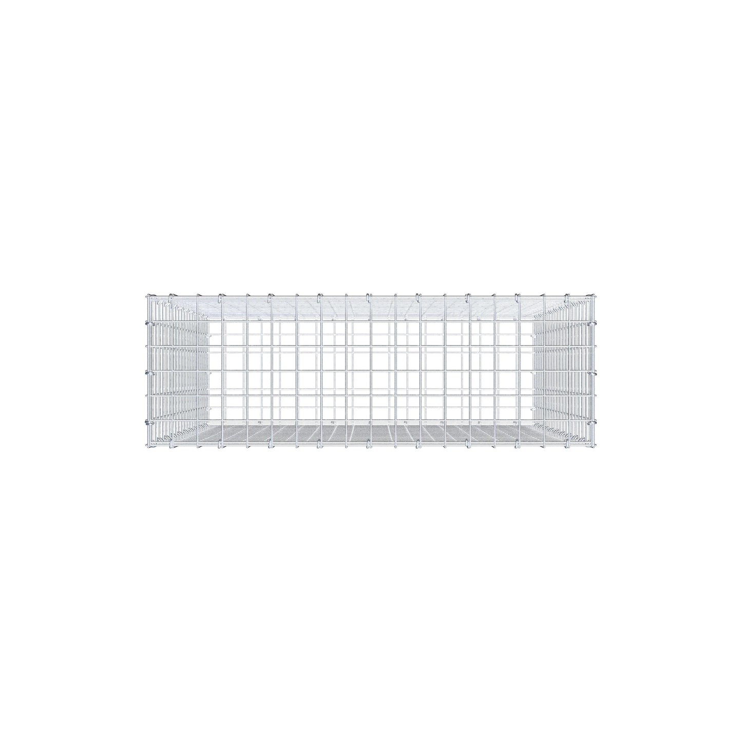 Gabion 100 cm x 90 cm x 30 cm (L x H x D), mesh size 5 cm x 5 cm, C-ring