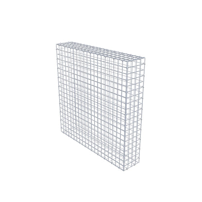 Gabion 100 cm x 100 cm x 20 cm (L x H x P), mailles 5 cm x 5 cm, anneau en C