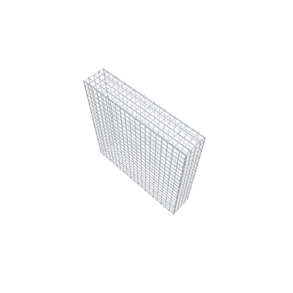 Gabion 100 cm x 100 cm x 20 cm (L x H x P), mailles 5 cm x 5 cm, anneau en C