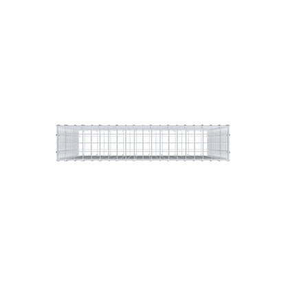 Gabion 100 cm x 100 cm x 20 cm (L x H x P), mailles 5 cm x 5 cm, anneau en C