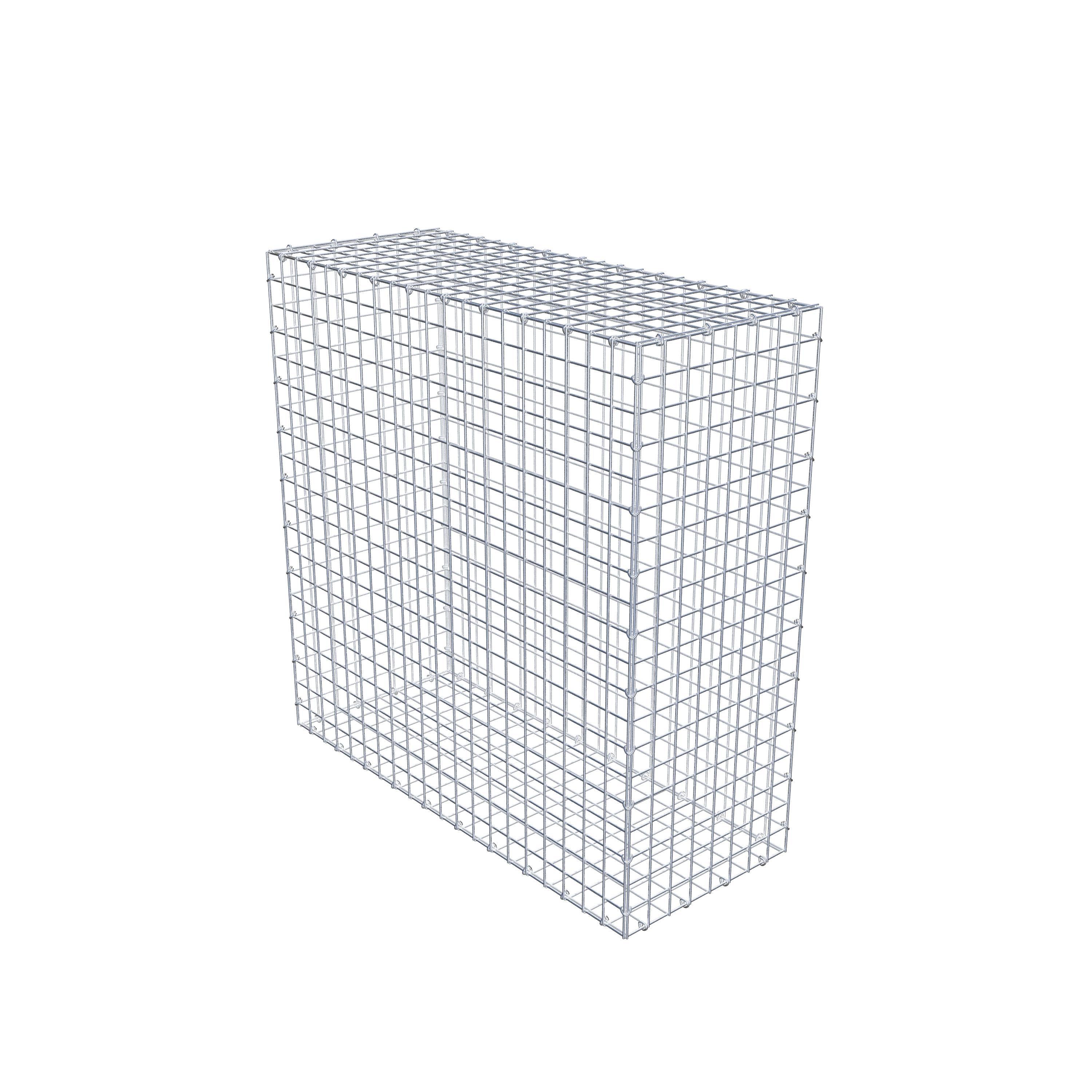 Gabion 100 cm x 100 cm x 40 cm (L x H x D), maskestørrelse 5 cm x 5 cm, C-ring