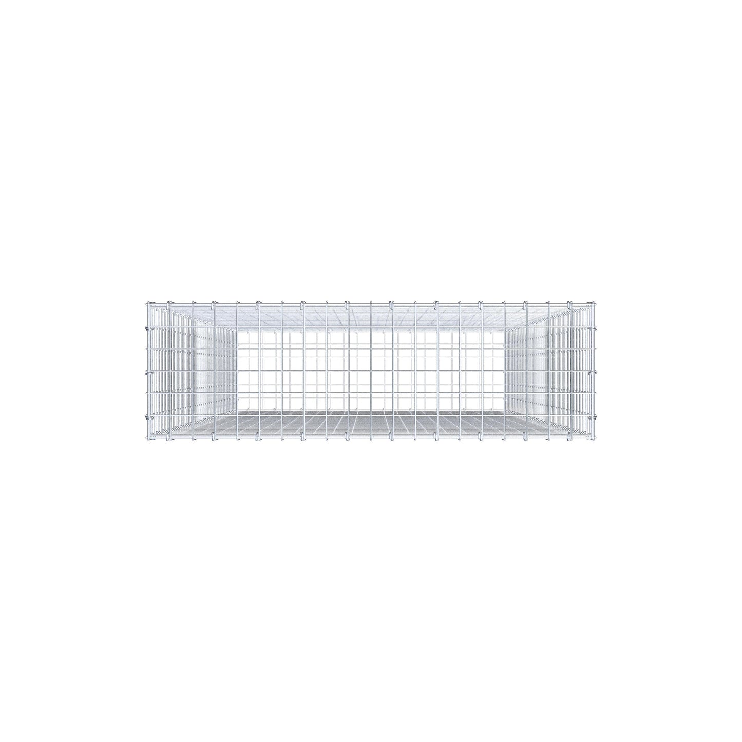Gabion 200 cm x 100 cm x 30 cm (L x H x D), maskestørrelse 5 cm x 5 cm, C-ring