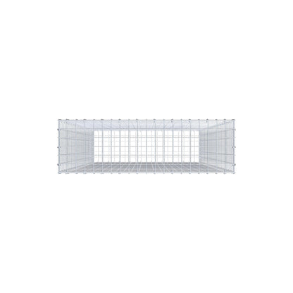 Gabion 200 cm x 100 cm x 30 cm (L x H x D), maskestørrelse 5 cm x 5 cm, C-ring