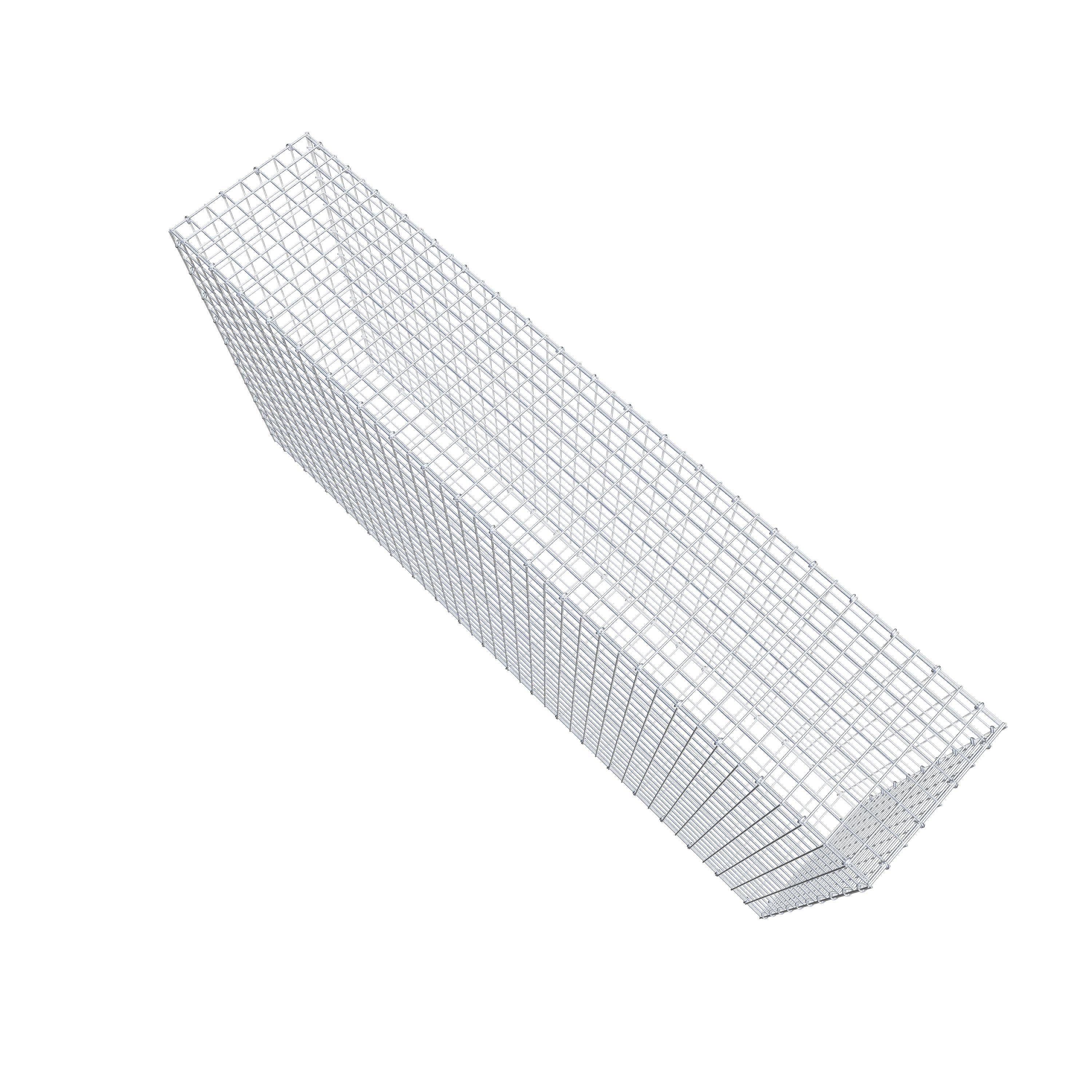 Gabione 200 cm x 100 cm x 40 cm (L x H x T), Maschenweite 5 cm x 5 cm, C-Ring