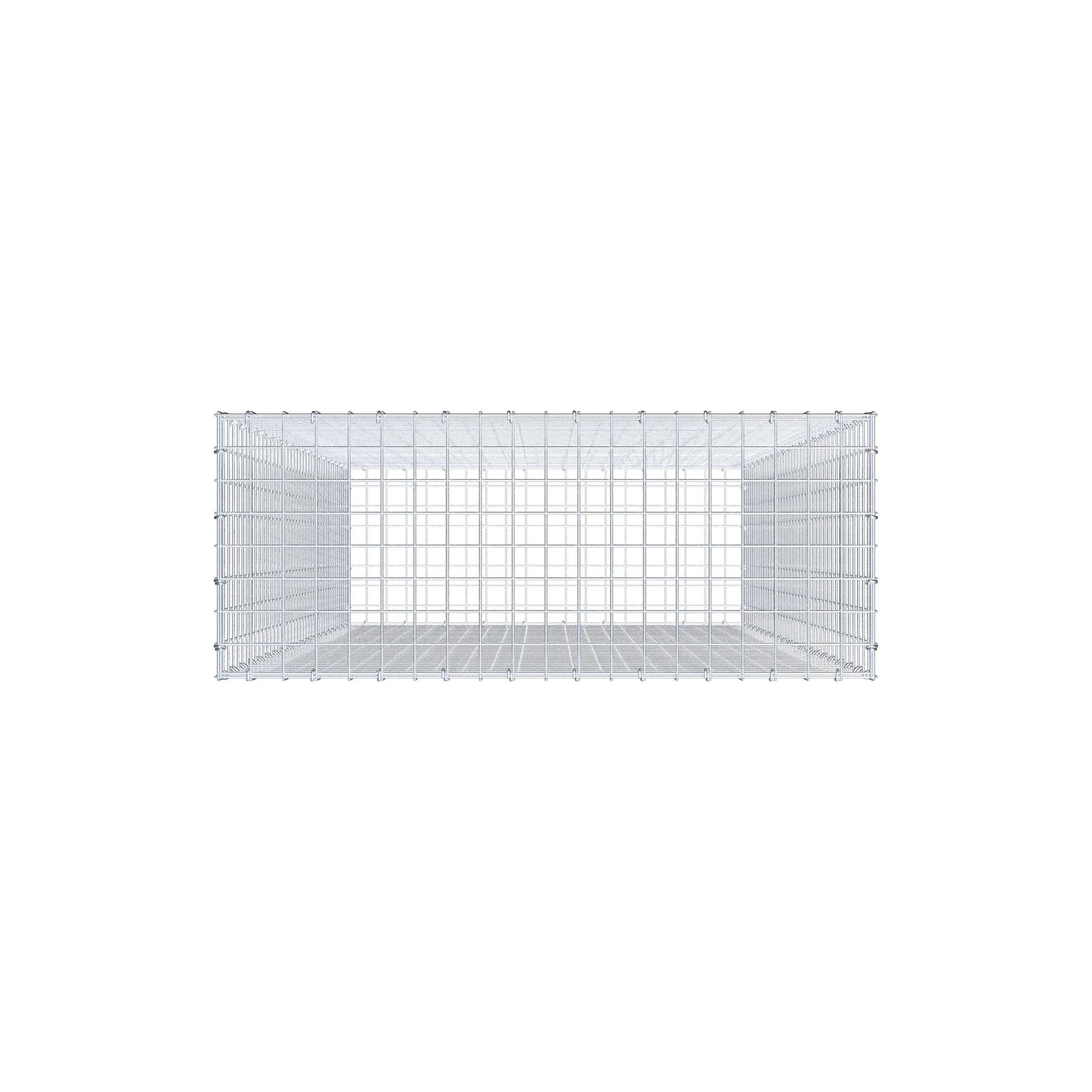 Gabione 200 cm x 100 cm x 40 cm (L x H x T), Maschenweite 5 cm x 5 cm, C-Ring
