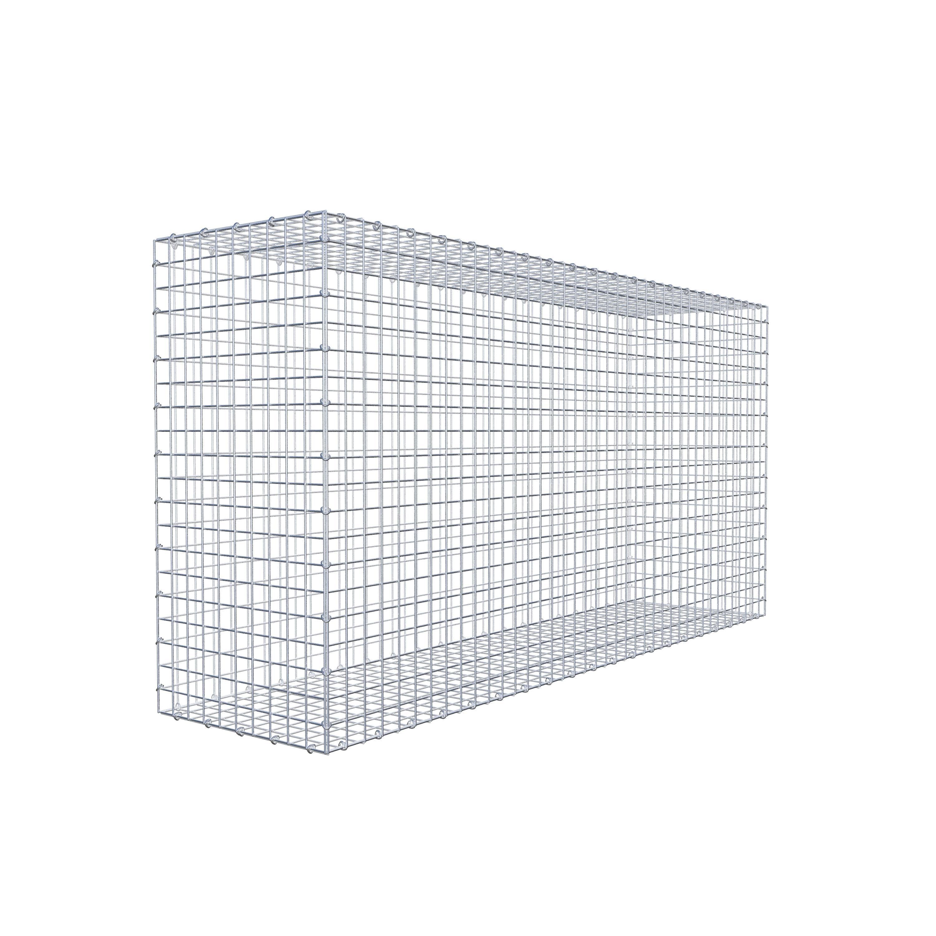 Gabion 200 cm x 100 cm x 50 cm (L x H x D), mesh size 5 cm x 5 cm, C-ring