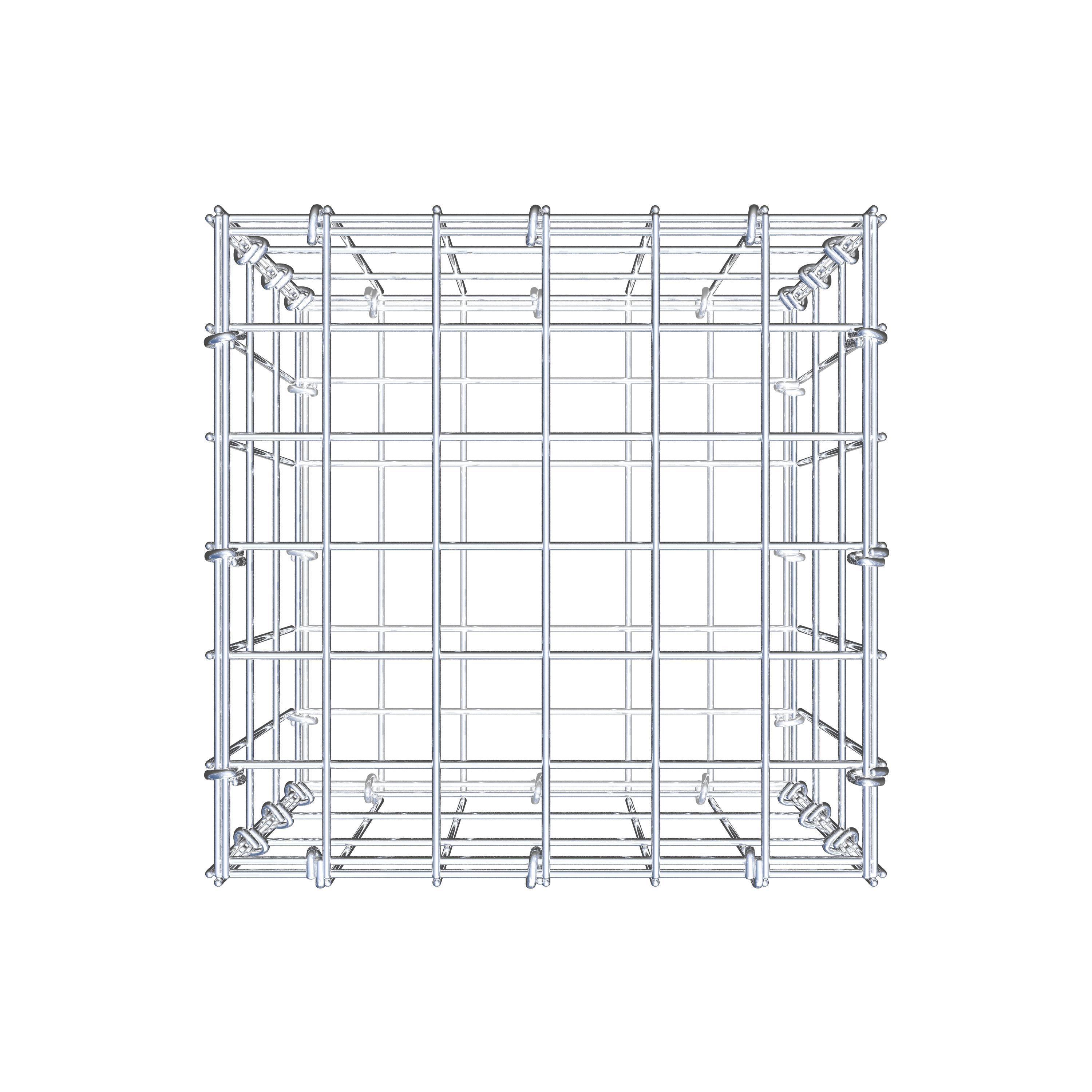 Gabion 30 cm x 30 cm x 30 cm (L x H x D), mesh size 5 cm x 10 cm, C-ring