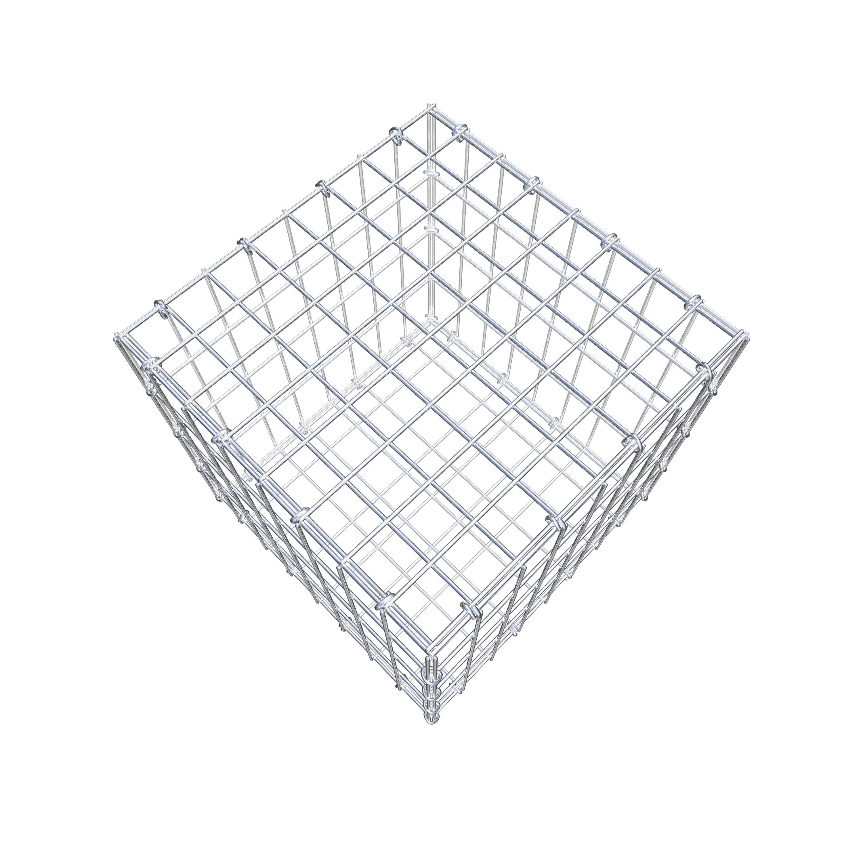 Gabion 40 cm x 40 cm x 40 cm (L x H x D), mesh size 5 cm x 10 cm, C-ring