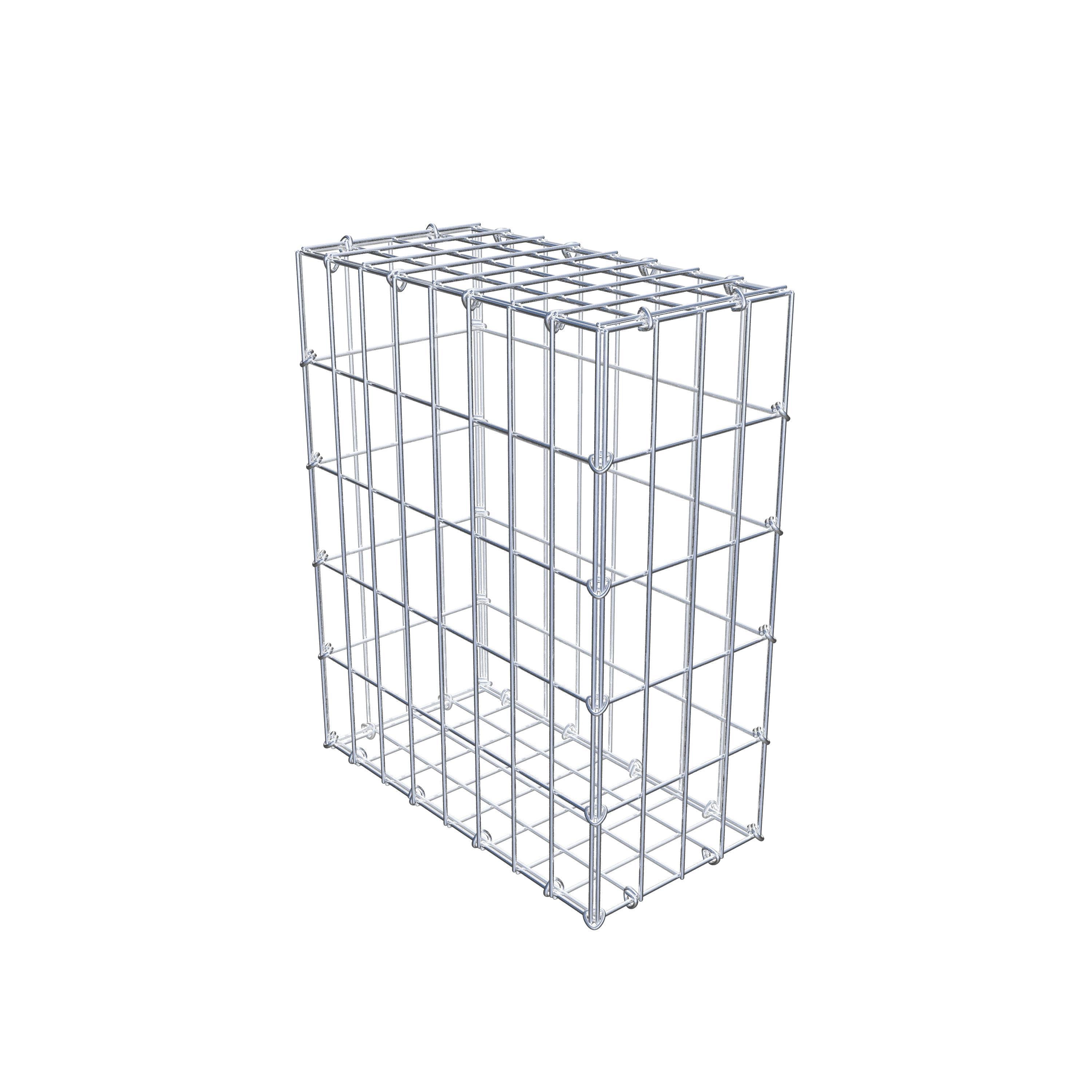 Gabion 50 cm x 40 cm x 20 cm (L x H x D), maskestørrelse 5 cm x 10 cm, C-ring