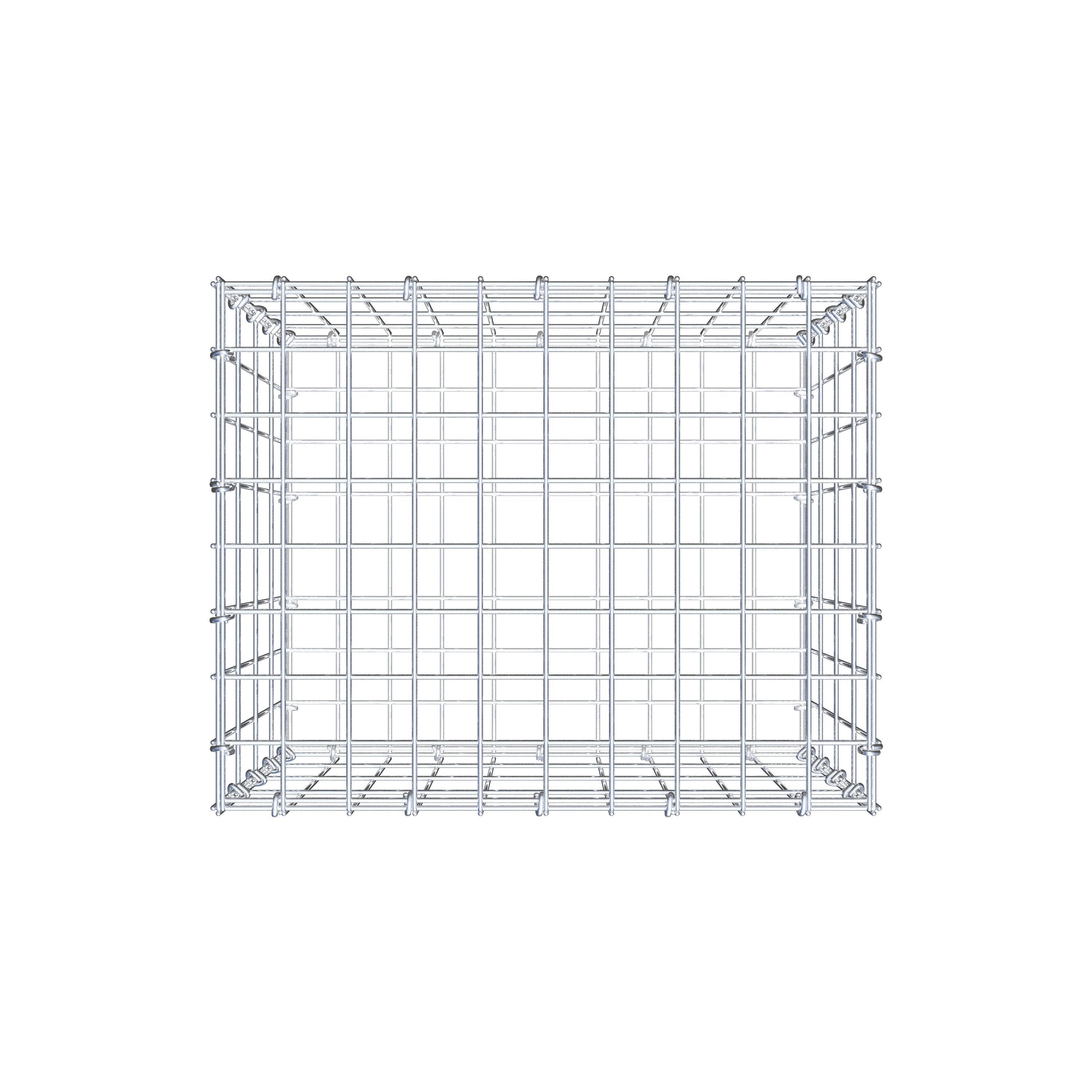 Gabion 50 cm x 40 cm x 40 cm (L x H x D), maskestørrelse 5 cm x 10 cm, C-ring