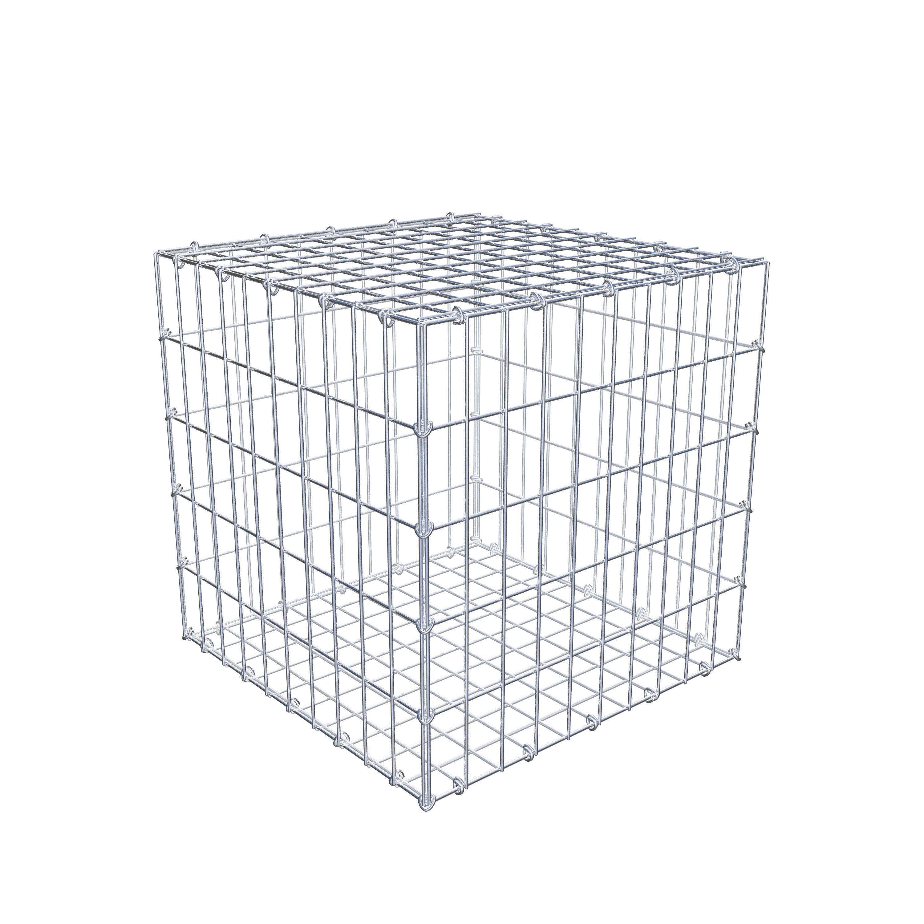 Gabion 50 cm x 50 cm x 50 cm (L x H x D), maskestørrelse 5 cm x 10 cm, C-ring