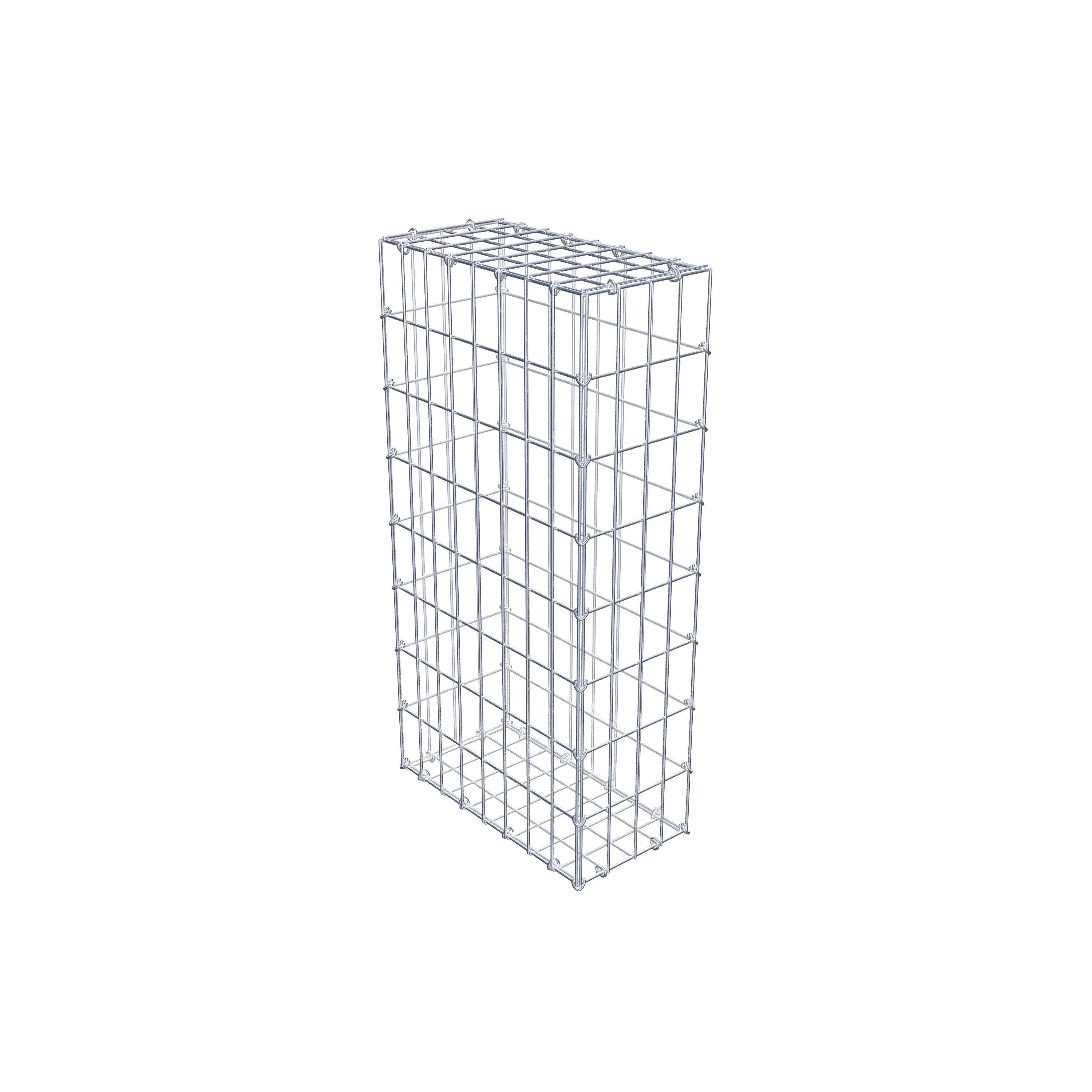 Gabion 80 cm x 40 cm x 20 cm (L x H x D), mesh size 5 cm x 10 cm, C-ring