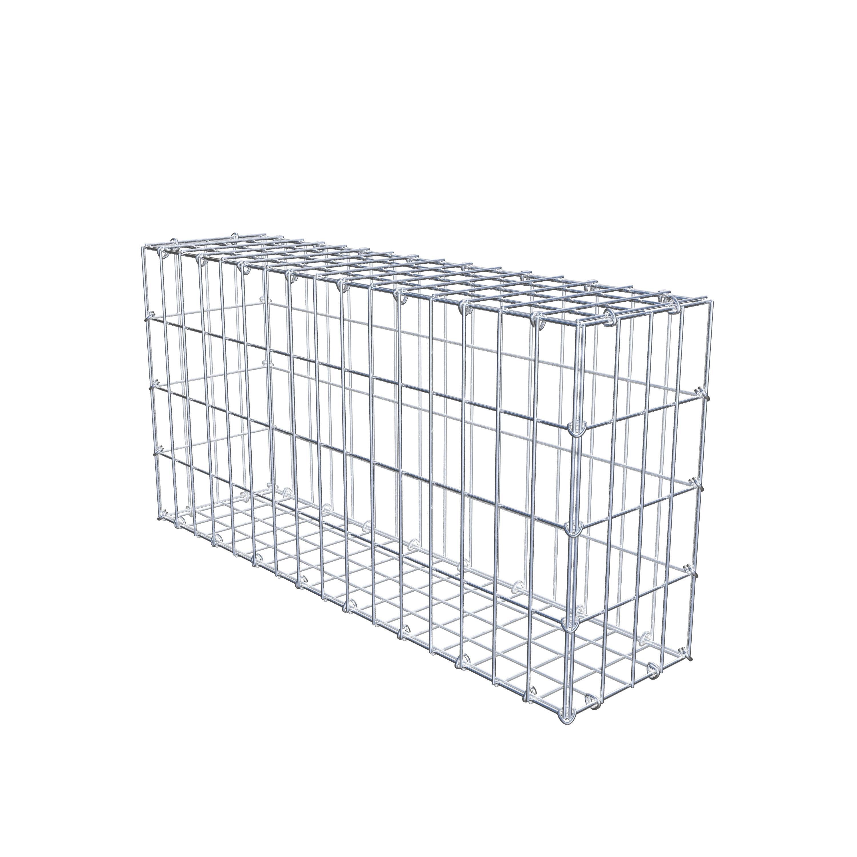 Gabion 80 cm x 40 cm x 20 cm (L x H x D), mesh size 5 cm x 10 cm, C-ring