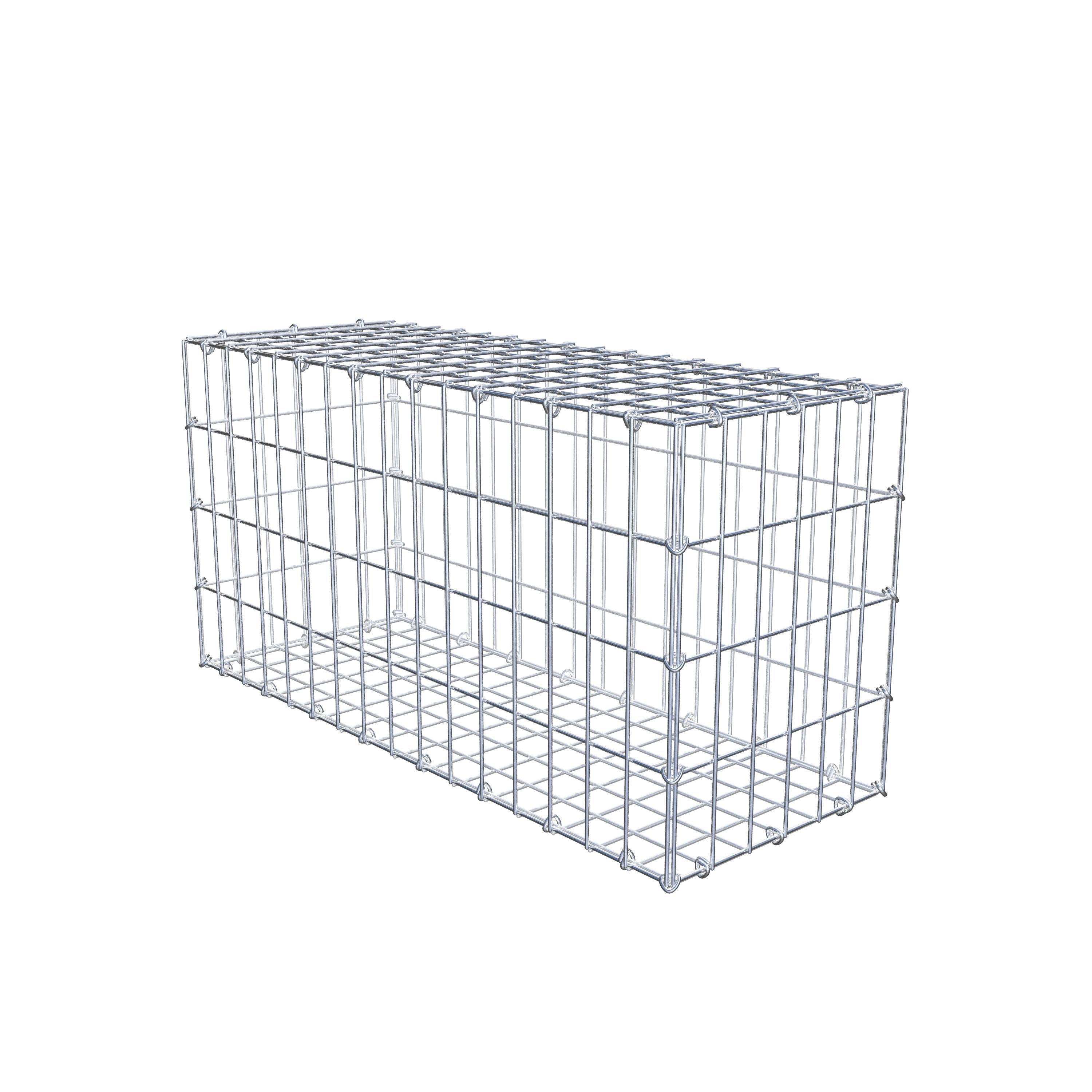 Gabion 80 cm x 40 cm x 30 cm (L x H x D), maskestørrelse 5 cm x 10 cm, C-ring