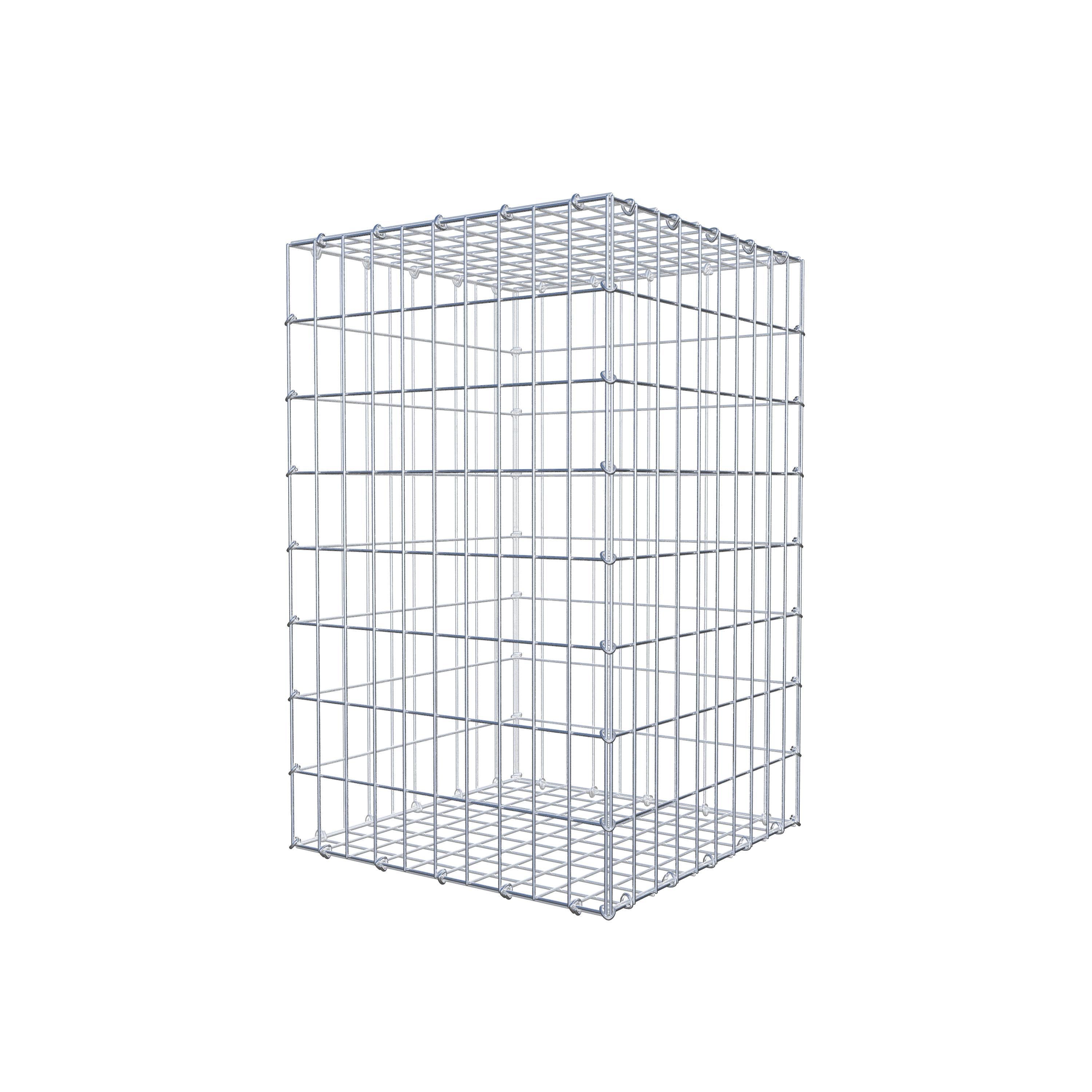 Gabion 80 cm x 50 cm x 50 cm (L x H x D), maskestørrelse 5 cm x 10 cm, C-ring