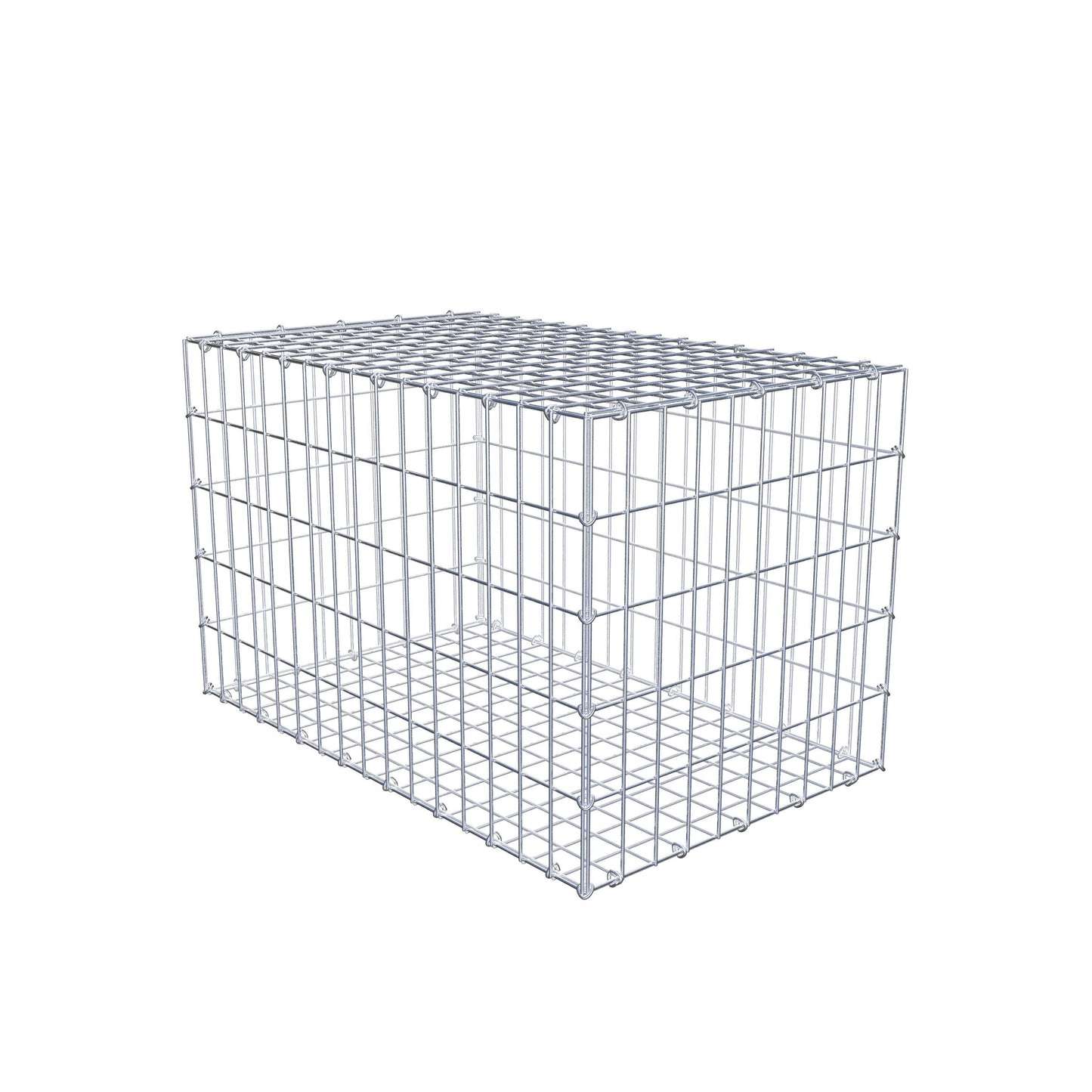 Gabion 80 cm x 50 cm x 50 cm (L x H x D), maskstorlek 5 cm x 10 cm, C-ring