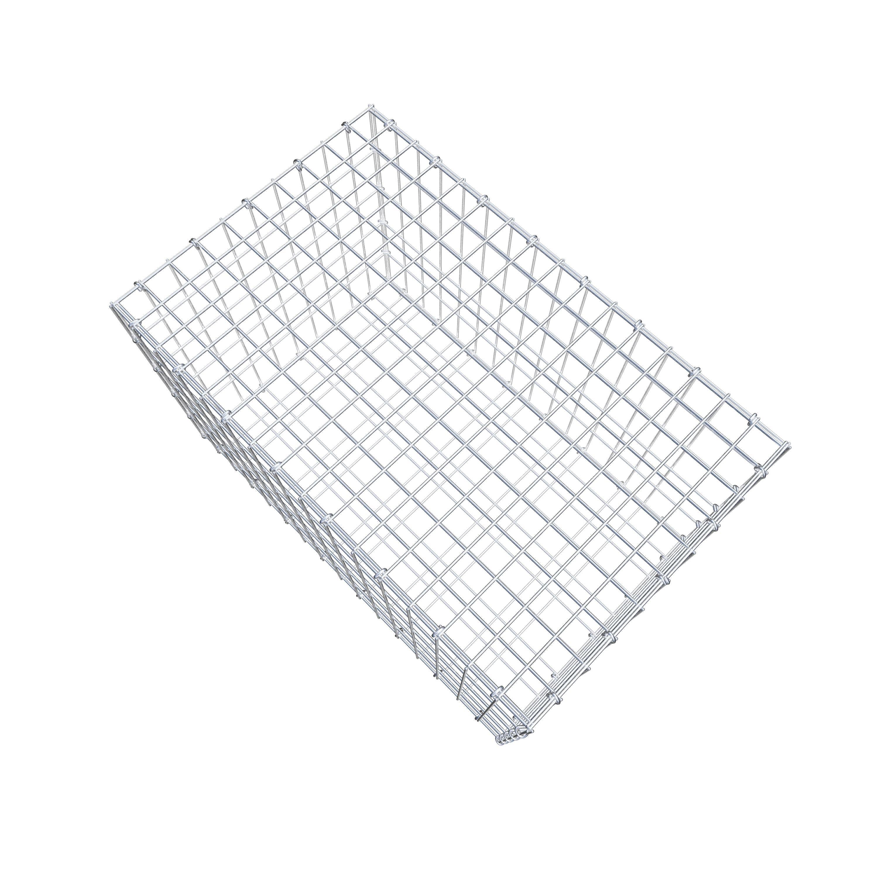 Gabion 80 cm x 50 cm x 50 cm (L x H x D), maskestørrelse 5 cm x 10 cm, C-ring