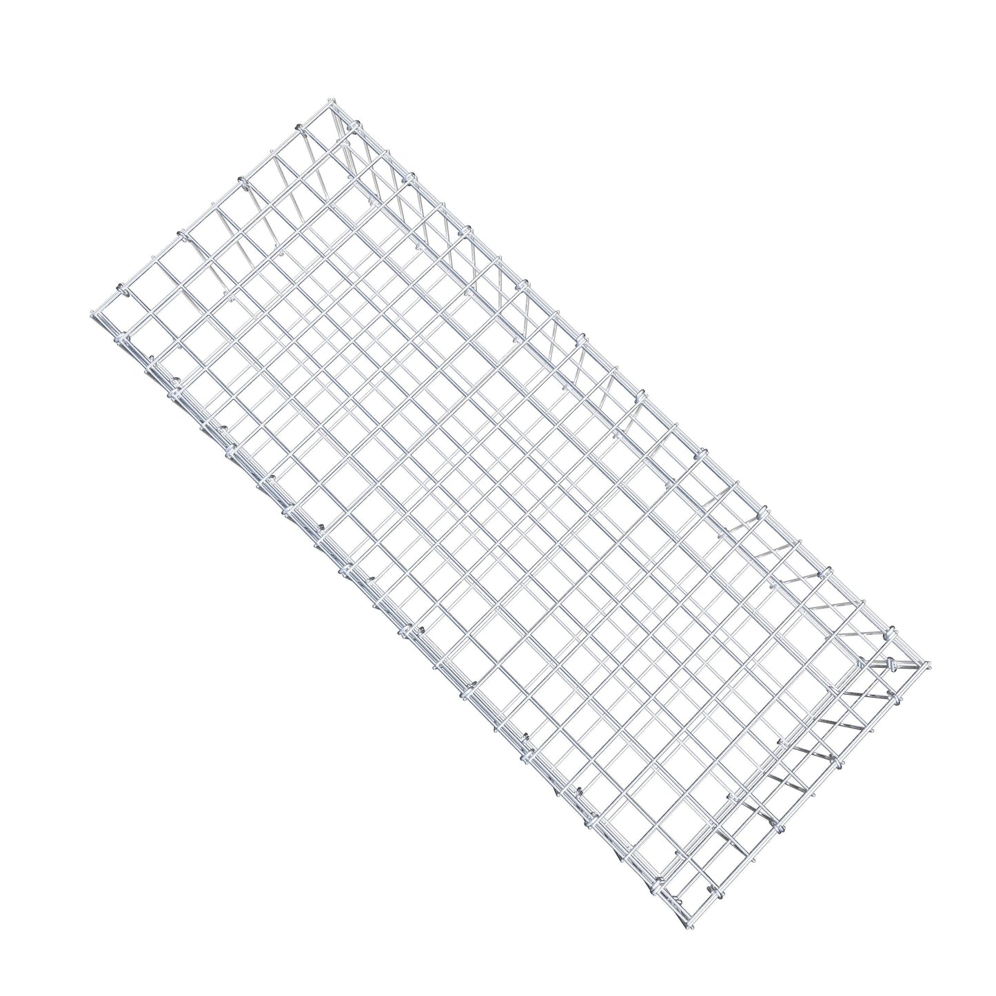 Gabion 100 cm x 20 cm x 40 cm (L x H x P), mailles 5 cm x 10 cm, anneau en C